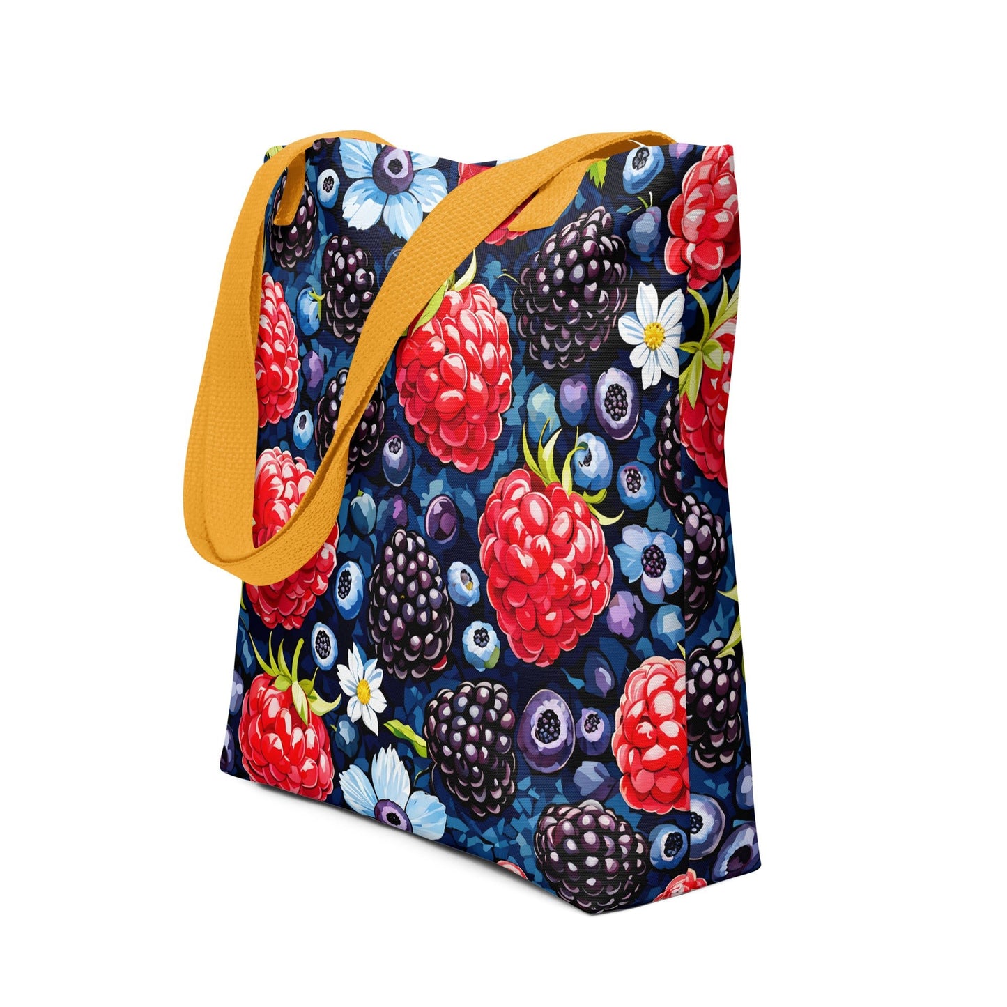 Berries and Flowers Tote Bag - Tote Bags - Discovery Co.
