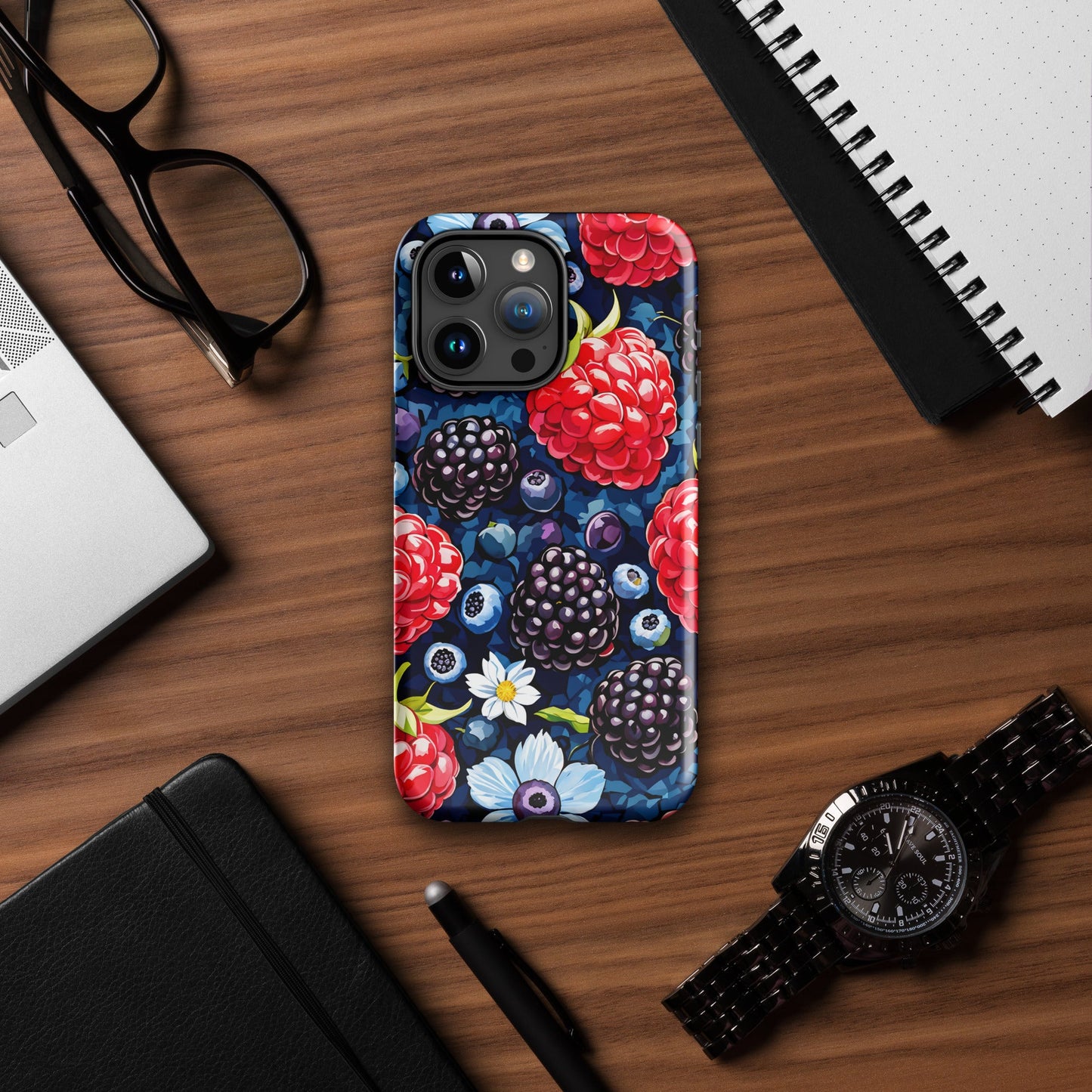 Berries and Flowers Tough Case For iPhone® - Phone Case - Discovery Co.
