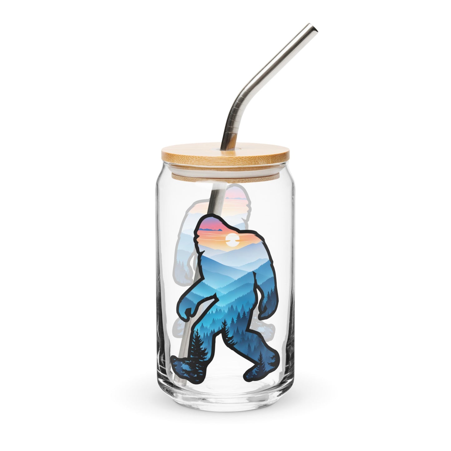 Bigfoot Blue Mountains Can - Shaped Glass - Can - Shaped Glass - Discovery Co.