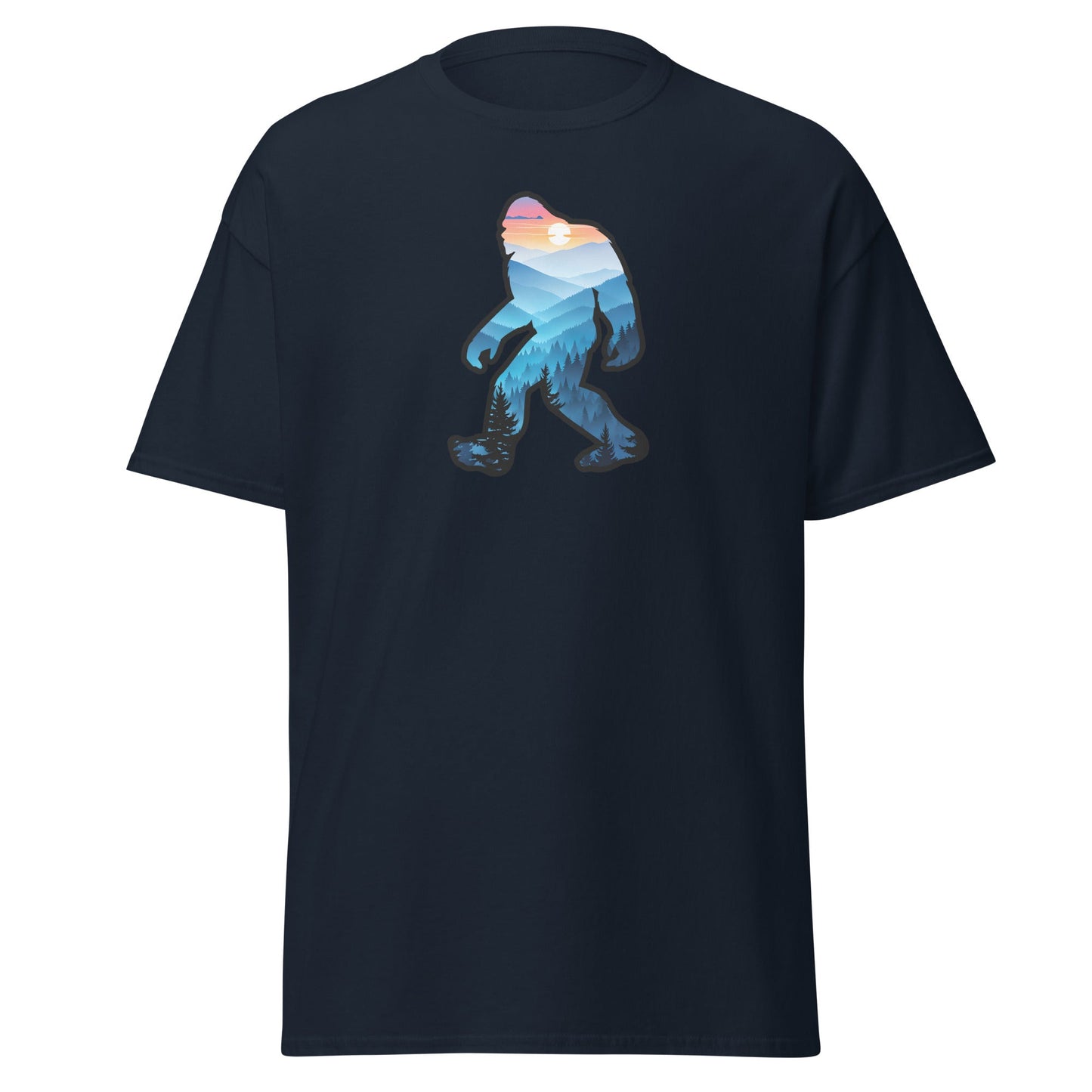 Bigfoot Blue Mountains Men's (Unisex) Classic Tee - Men's Shirts - Discovery Co.