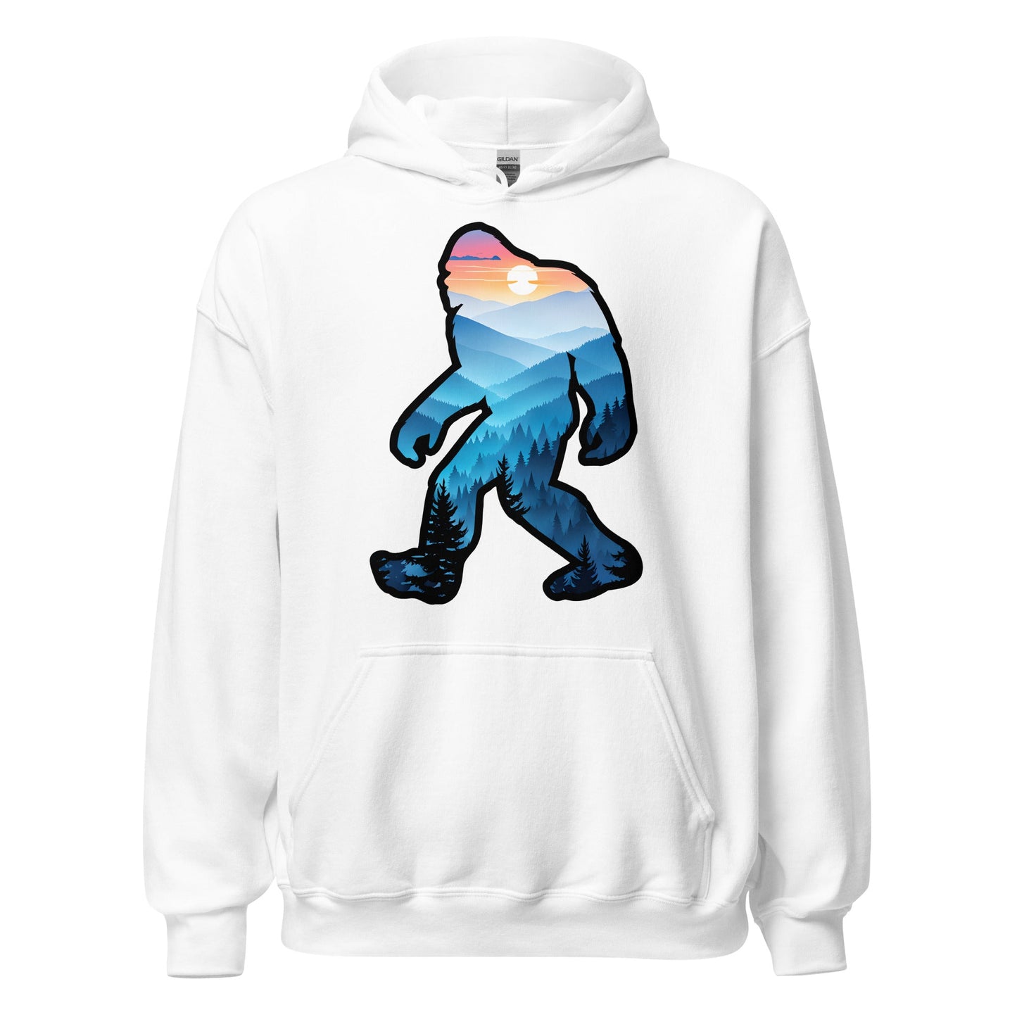 Bigfoot Blue Mountains Men's (Unisex) Hoodie - Hoodies - Discovery Co.