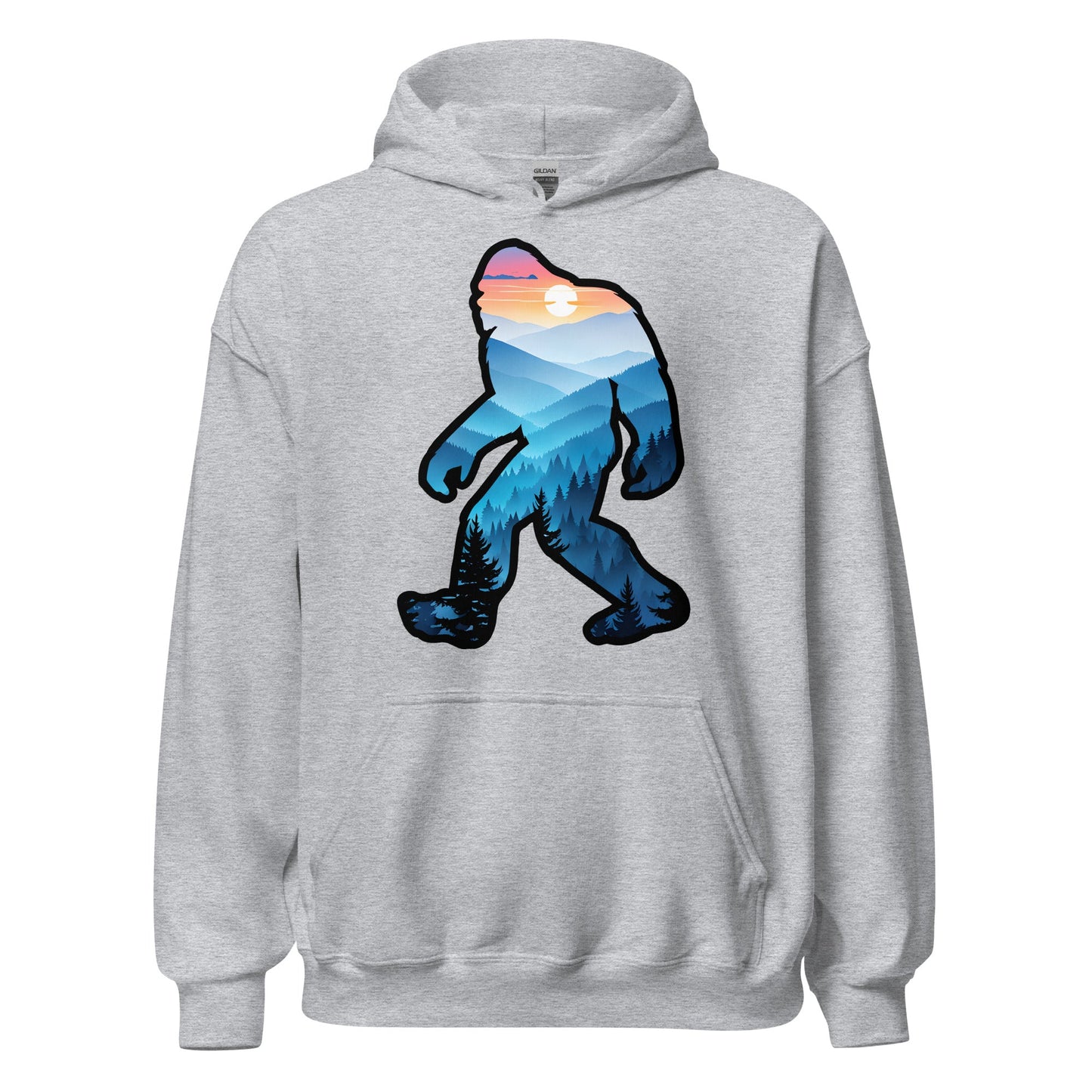 Bigfoot Blue Mountains Men's (Unisex) Hoodie - Hoodies - Discovery Co.