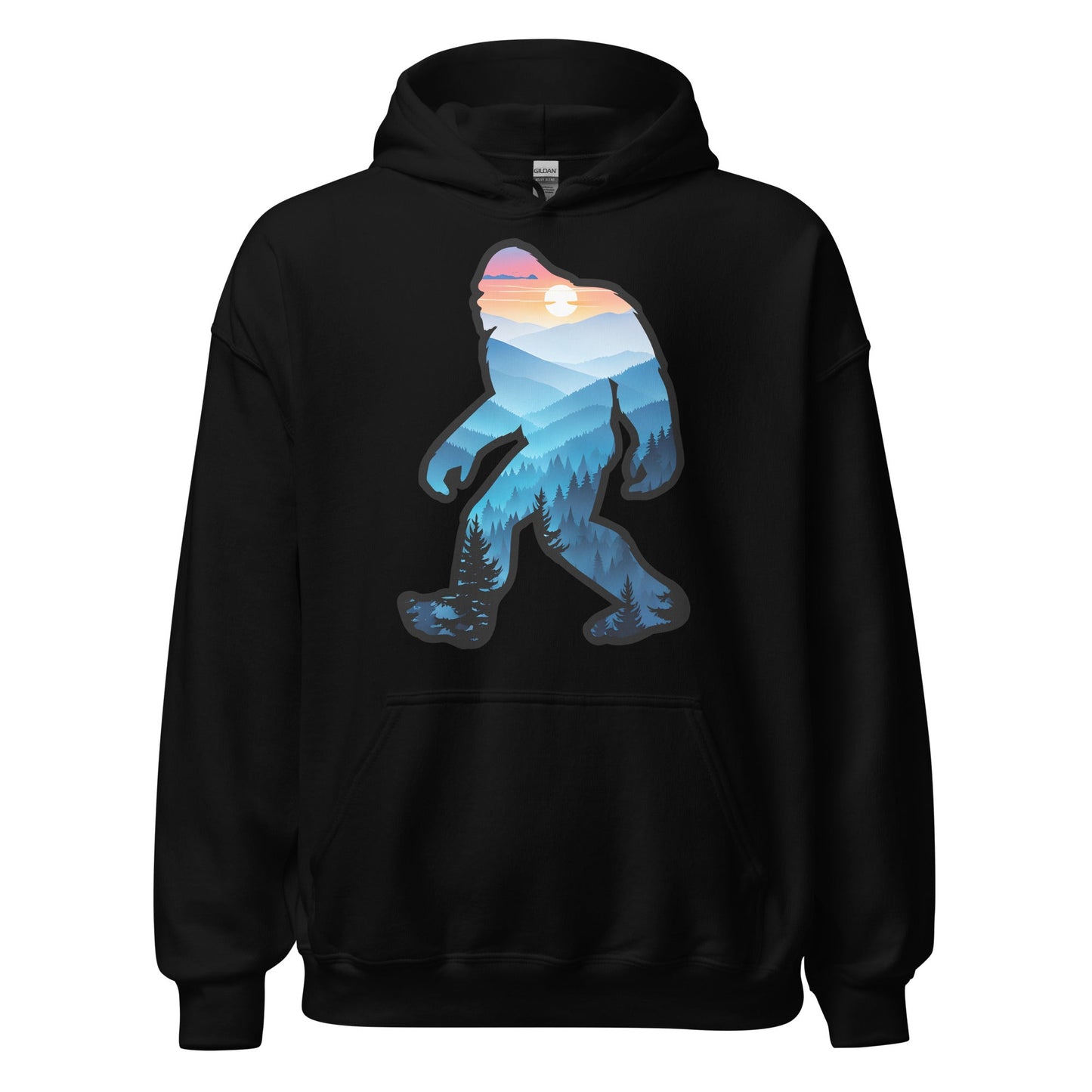 Bigfoot Blue Mountains Men's (Unisex) Hoodie - Hoodies - Discovery Co.