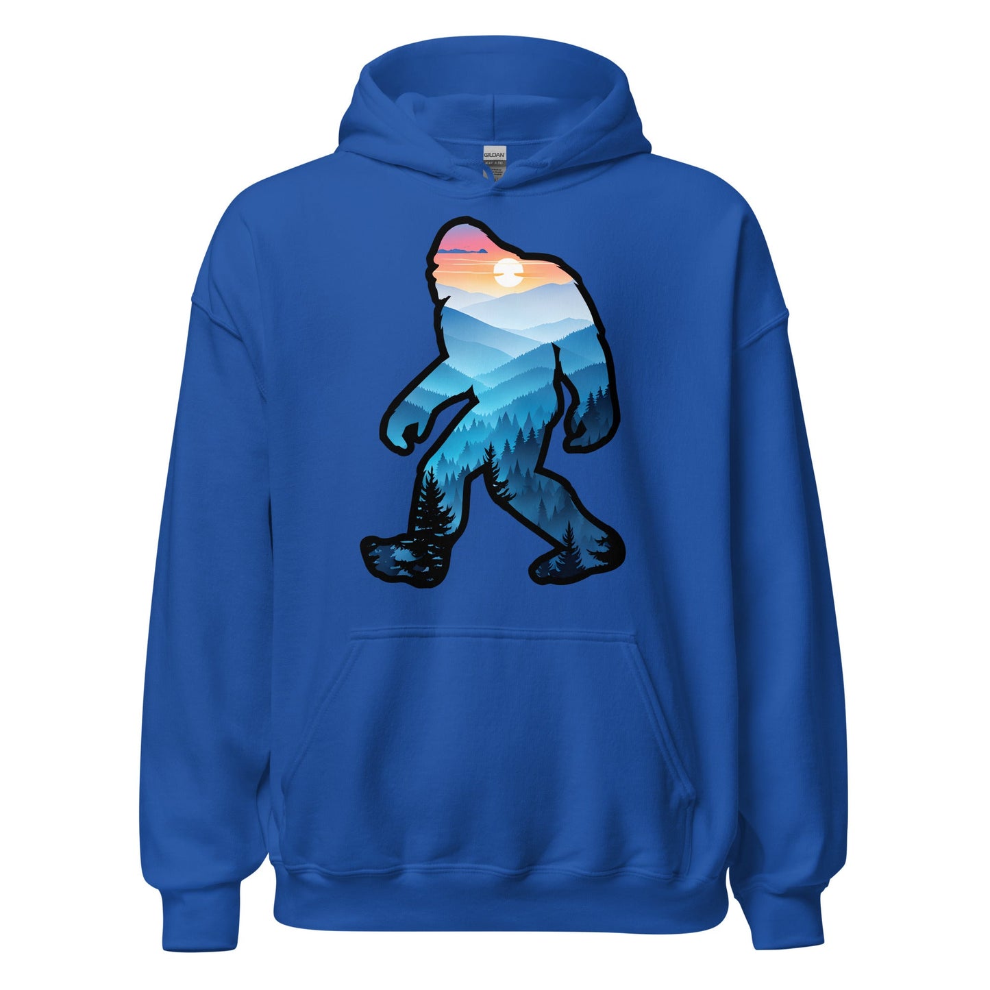Bigfoot Blue Mountains Men's (Unisex) Hoodie - Hoodies - Discovery Co.