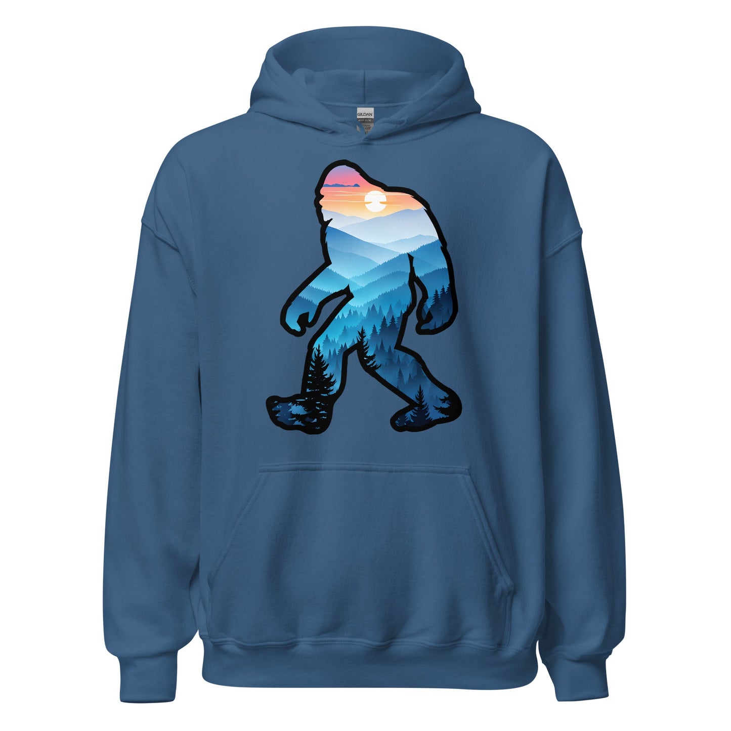 Bigfoot Blue Mountains Men's (Unisex) Hoodie - Hoodies - Discovery Co.