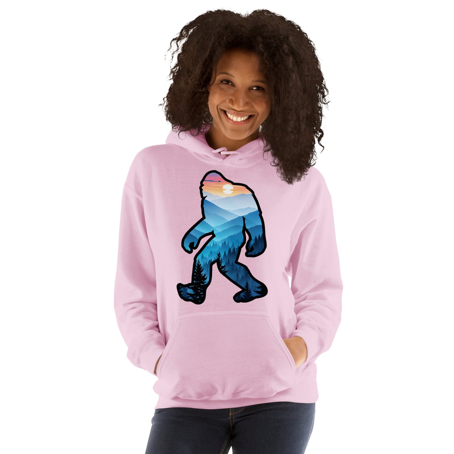 Bigfoot Blue Mountains Women's (Unisex) Hoodie - Hoodies - Discovery Co.