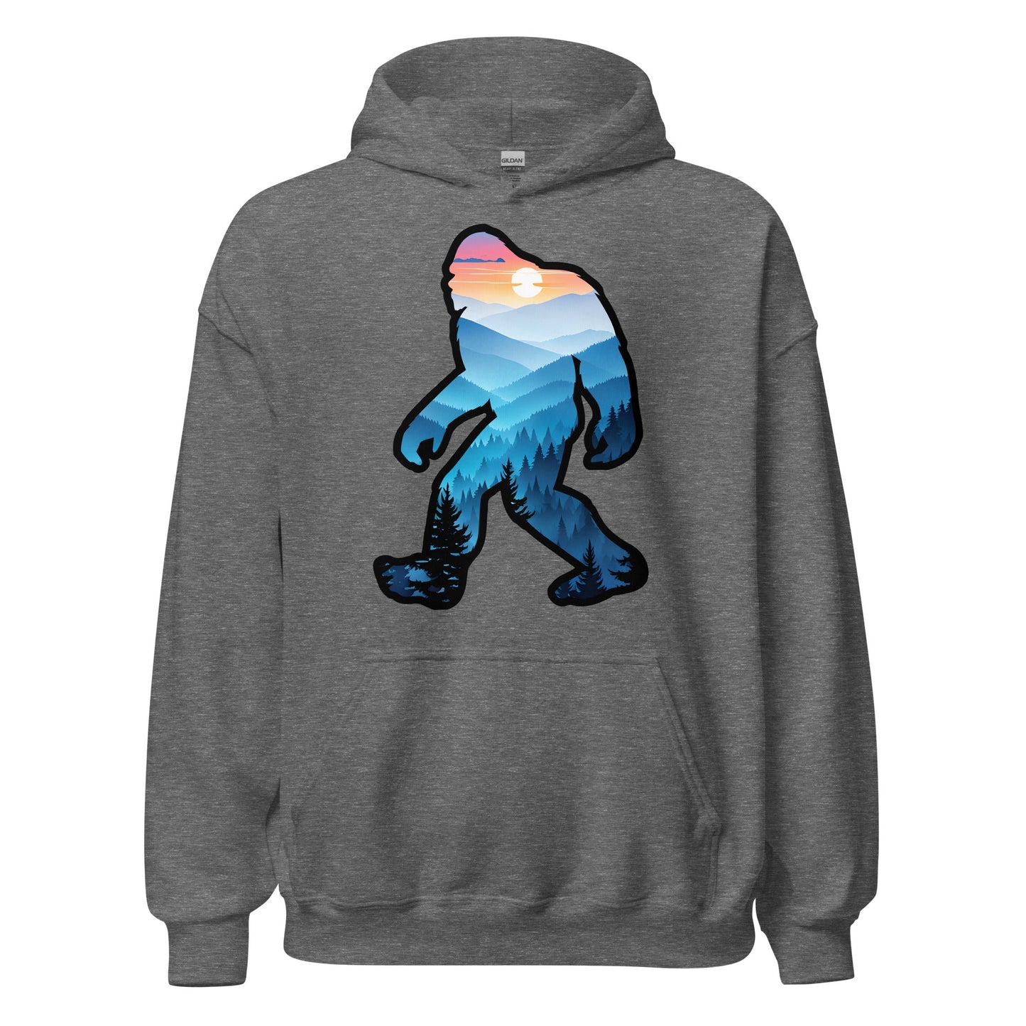 Bigfoot Blue Mountains Women's (Unisex) Hoodie - Hoodies - Discovery Co.