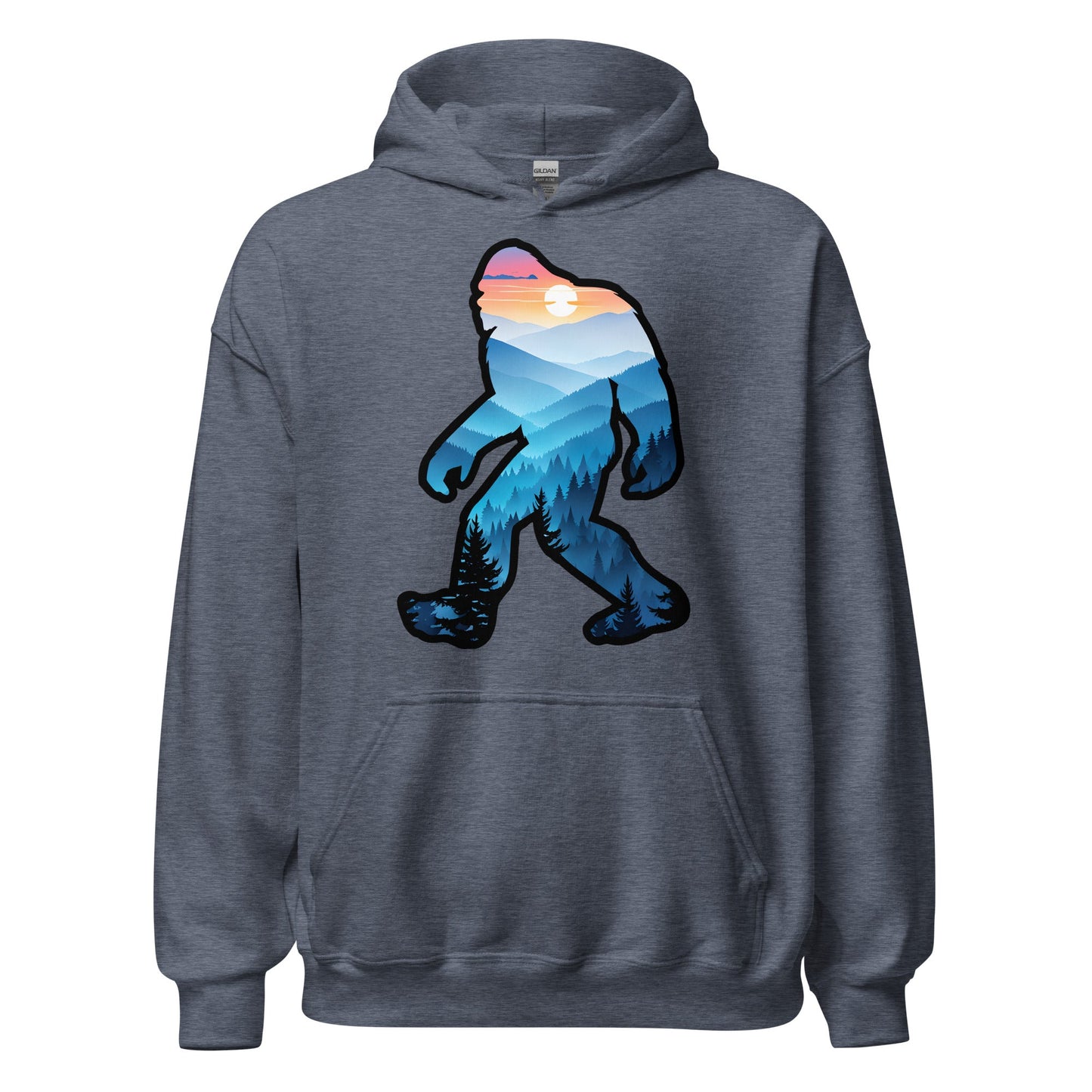 Bigfoot Blue Mountains Women's (Unisex) Hoodie - Hoodies - Discovery Co.