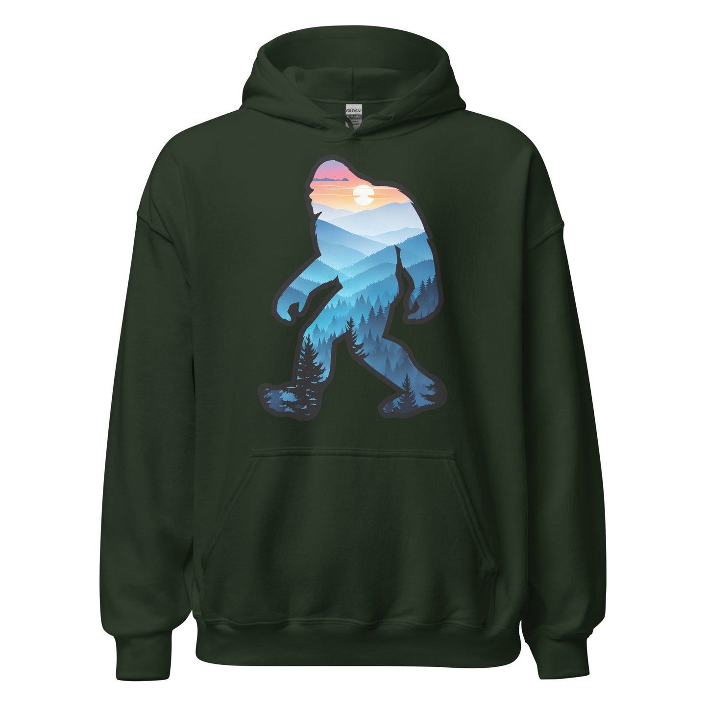 Bigfoot Blue Mountains Women's (Unisex) Hoodie - Hoodies - Discovery Co.