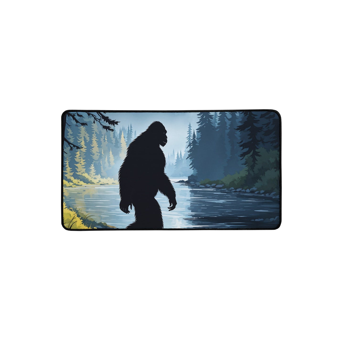 Bigfoot By The River Desk Mat - Mouse Pads - Discovery Co.