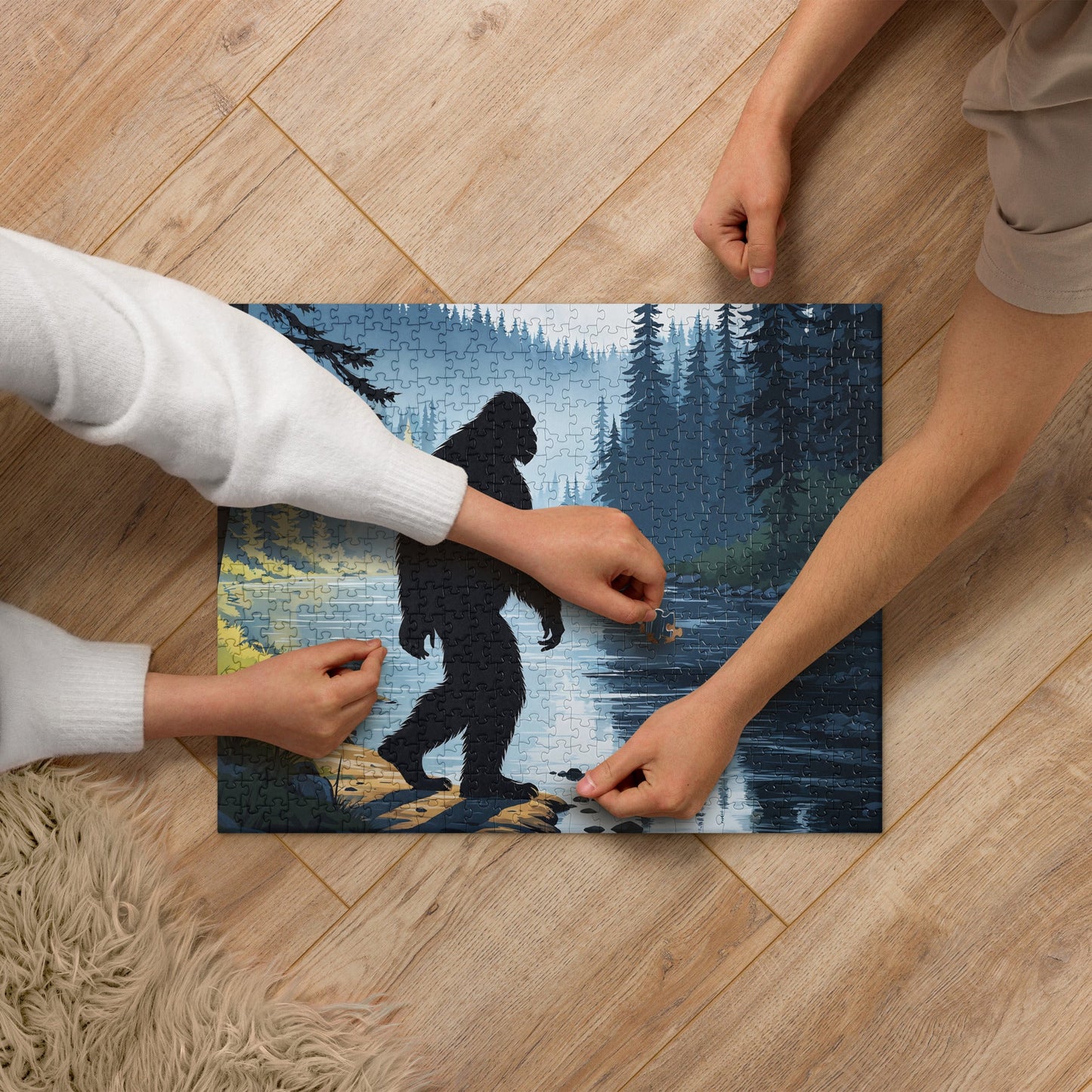 Bigfoot By The River Jigsaw Puzzle - Puzzle - Discovery Co.