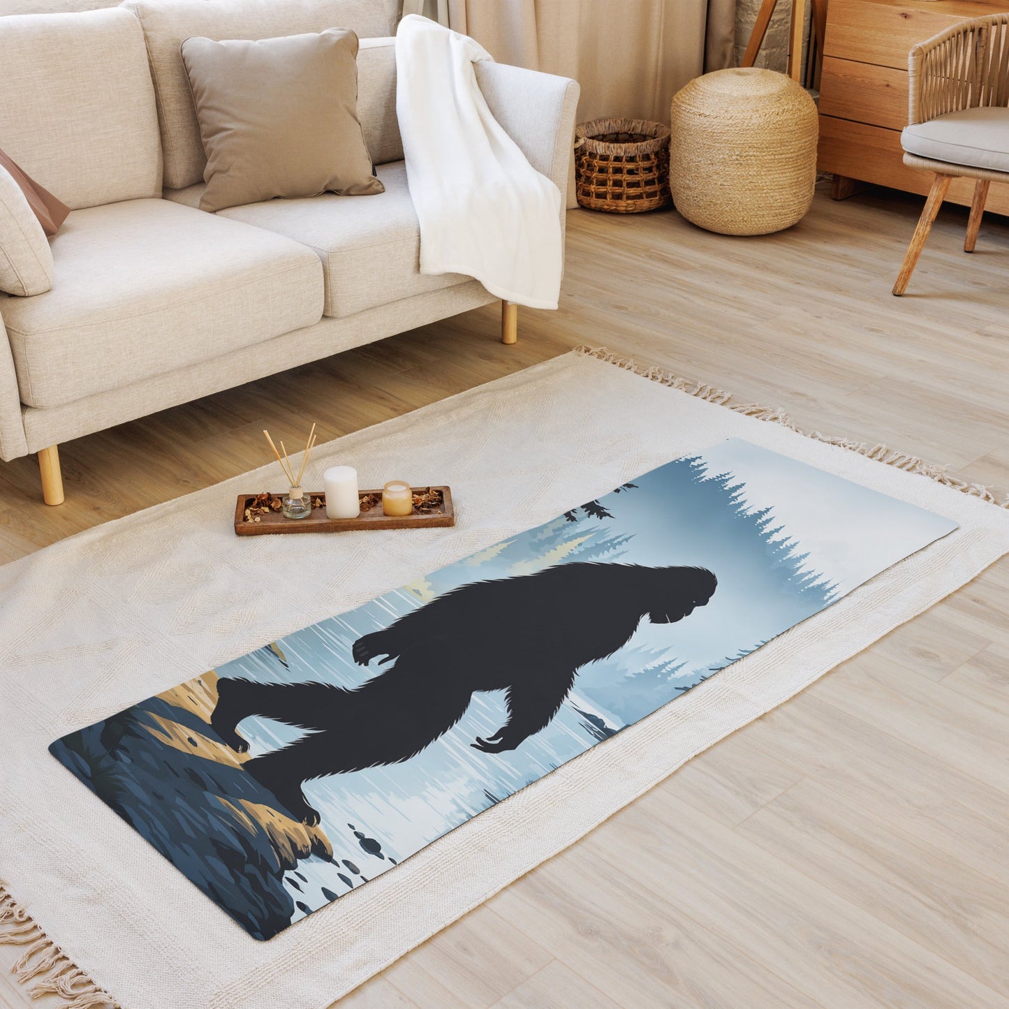 Bigfoot By The River Yoga Mat - Yoga Mat - Discovery Co.