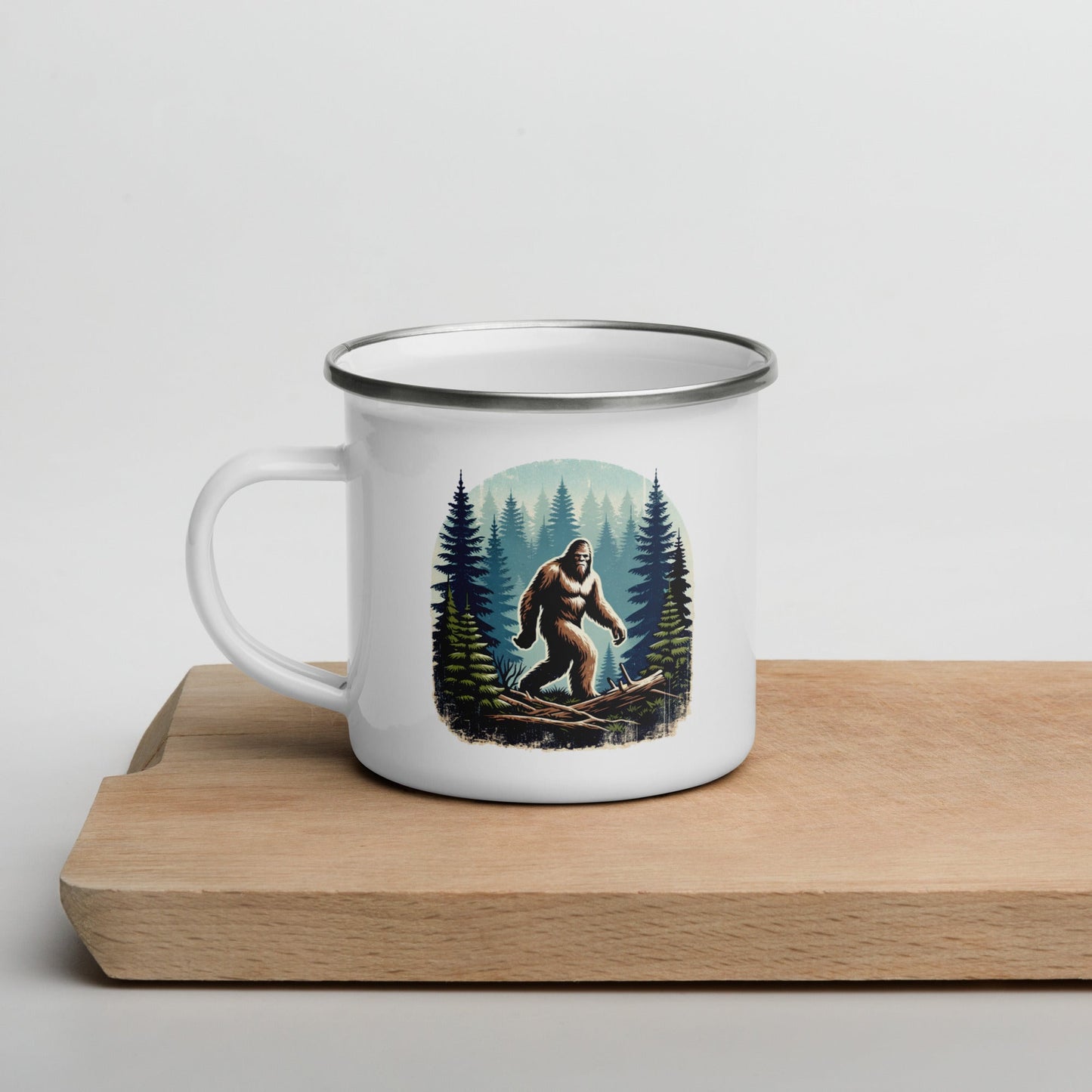 Bigfoot Forest Enamel Mug - Mugs - Discovery Co.