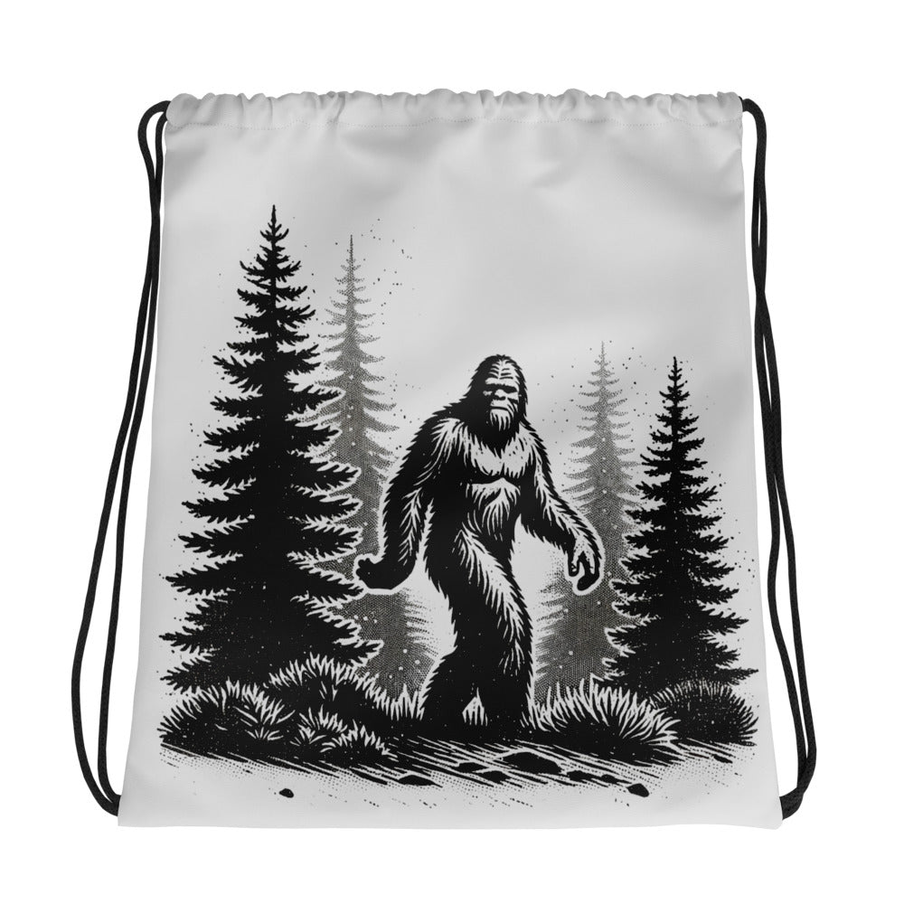 Bigfoot Forest II Drawstring Bag - Drawstring Bag - Discovery Co.