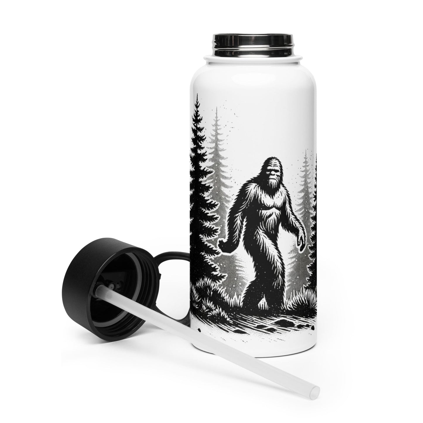 Bigfoot Forest II Stainless Steel Water Bottle With Straw Lid - Stainless Steel Water Bottle With Straw Lid - Discovery Co.