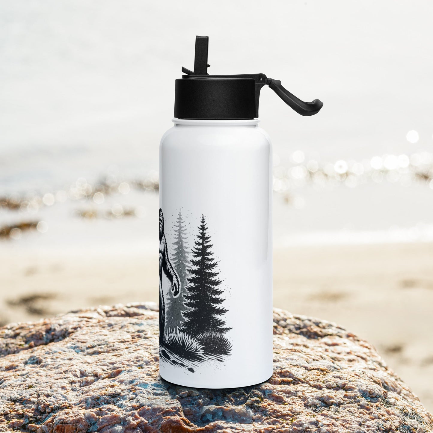 Bigfoot Forest II Stainless Steel Water Bottle With Straw Lid - Stainless Steel Water Bottle With Straw Lid - Discovery Co.