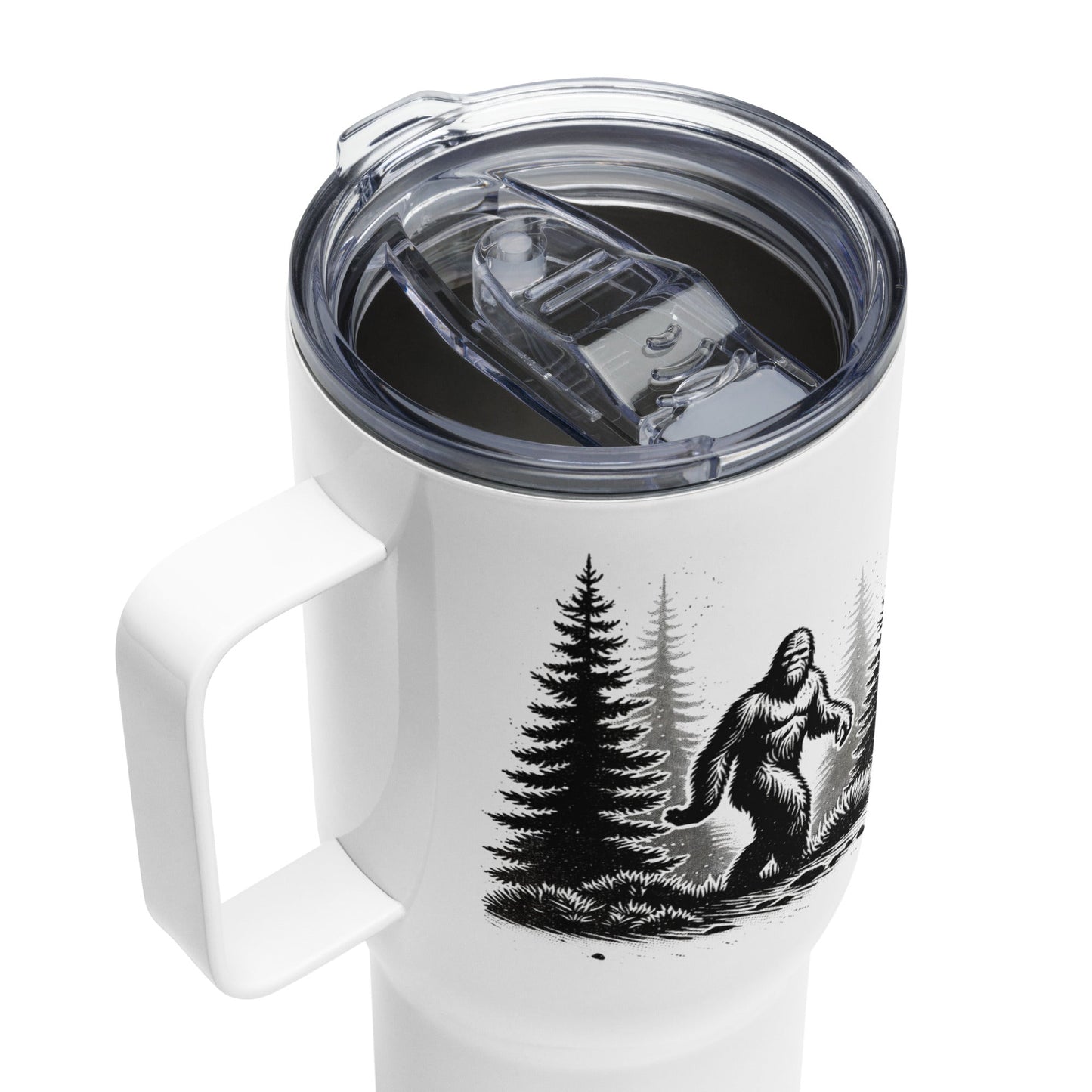 Bigfoot Forest II Travel Mug With Handle (25 oz and 40 oz) - Travel Mug - Discovery Co.