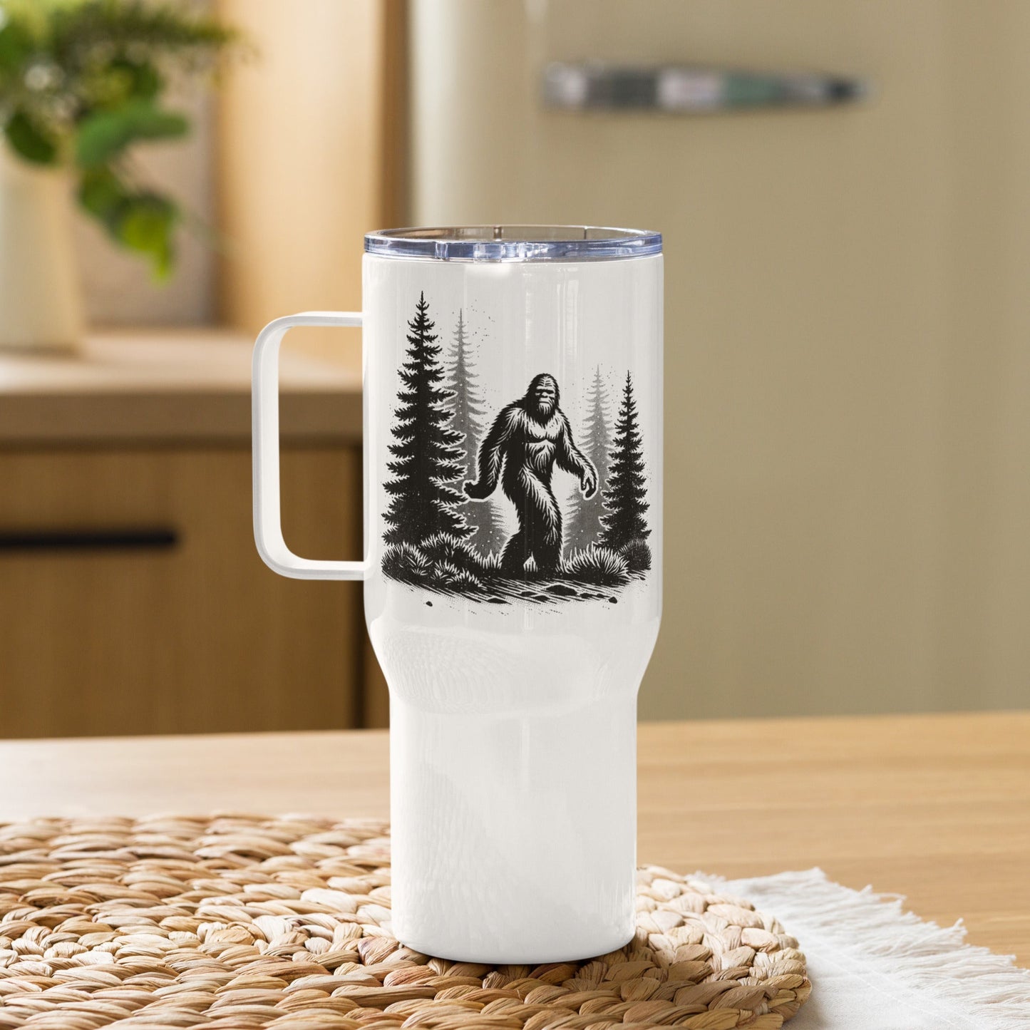 Bigfoot Forest II Travel Mug With Handle (25 oz and 40 oz) - Travel Mug - Discovery Co.