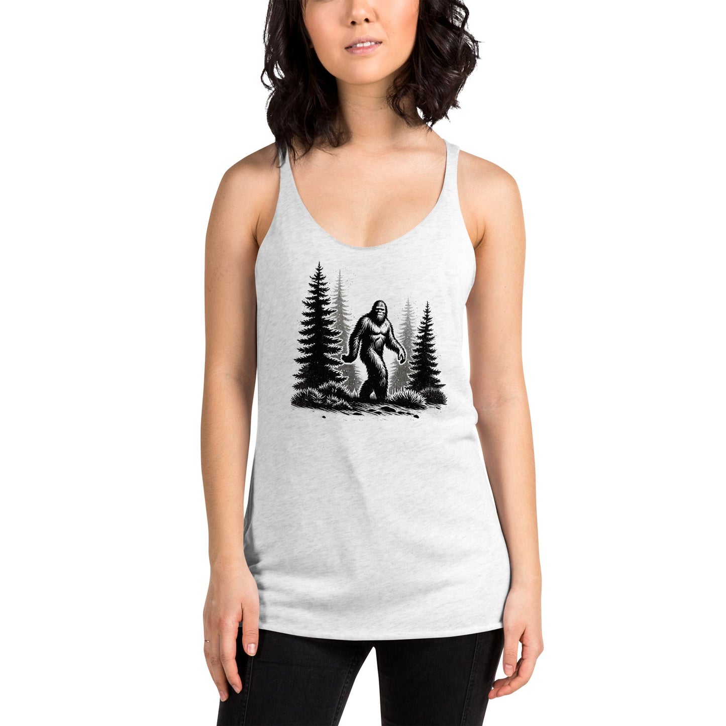 Bigfoot Forest II Women's Racerback Tank - Women's Shirts - Discovery Co.