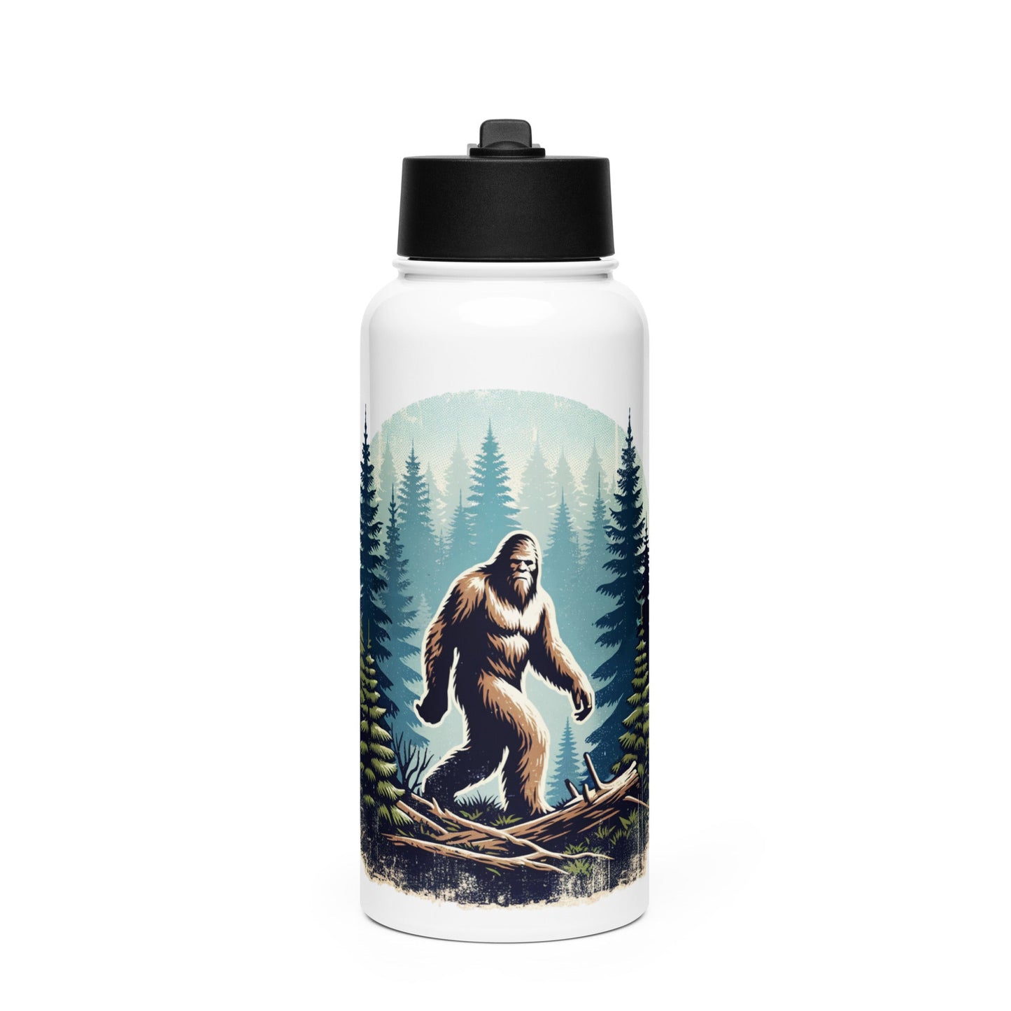 Bigfoot Forest Stainless Steel Water Bottle With Straw Lid - Stainless Steel Water Bottle With Straw Lid - Discovery Co.