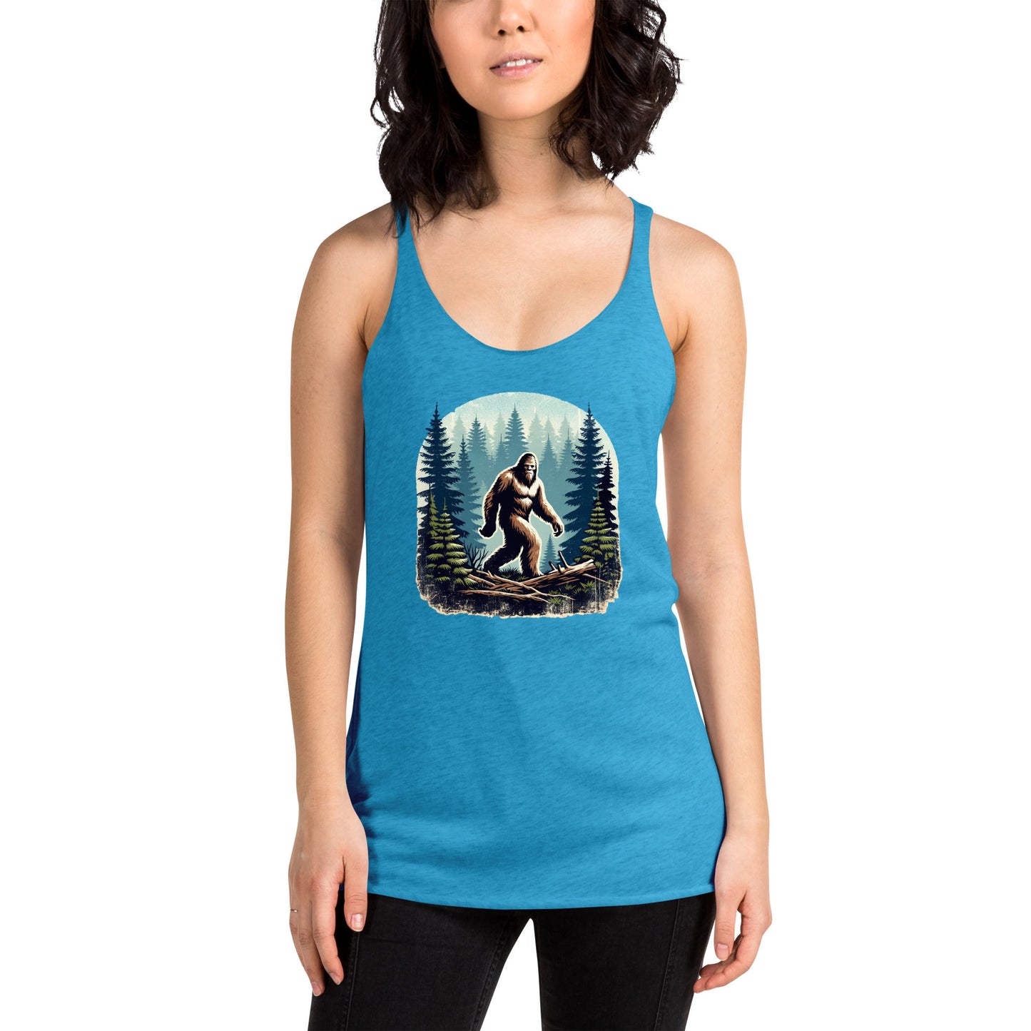 Bigfoot Forest Women's Racerback Tank - Women's Shirts - Discovery Co.