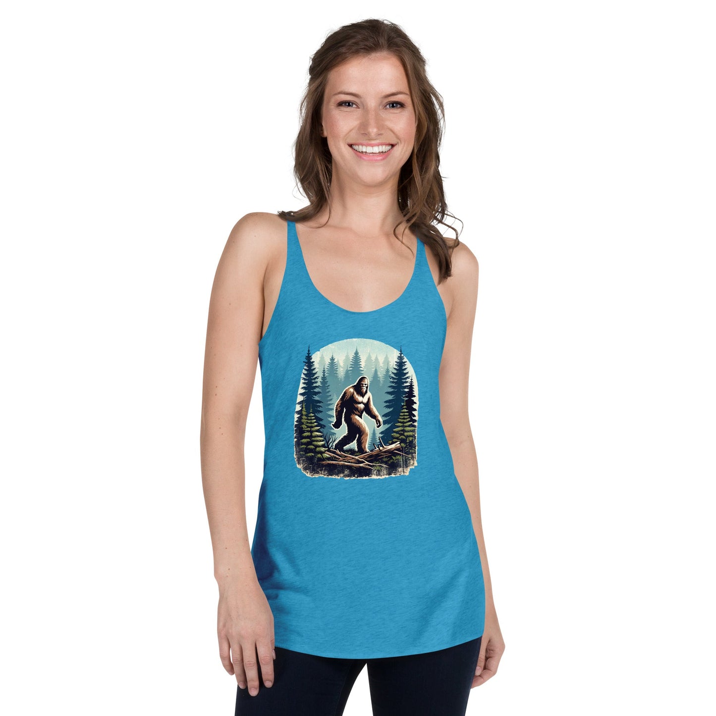 Bigfoot Forest Women's Racerback Tank - Women's Shirts - Discovery Co.