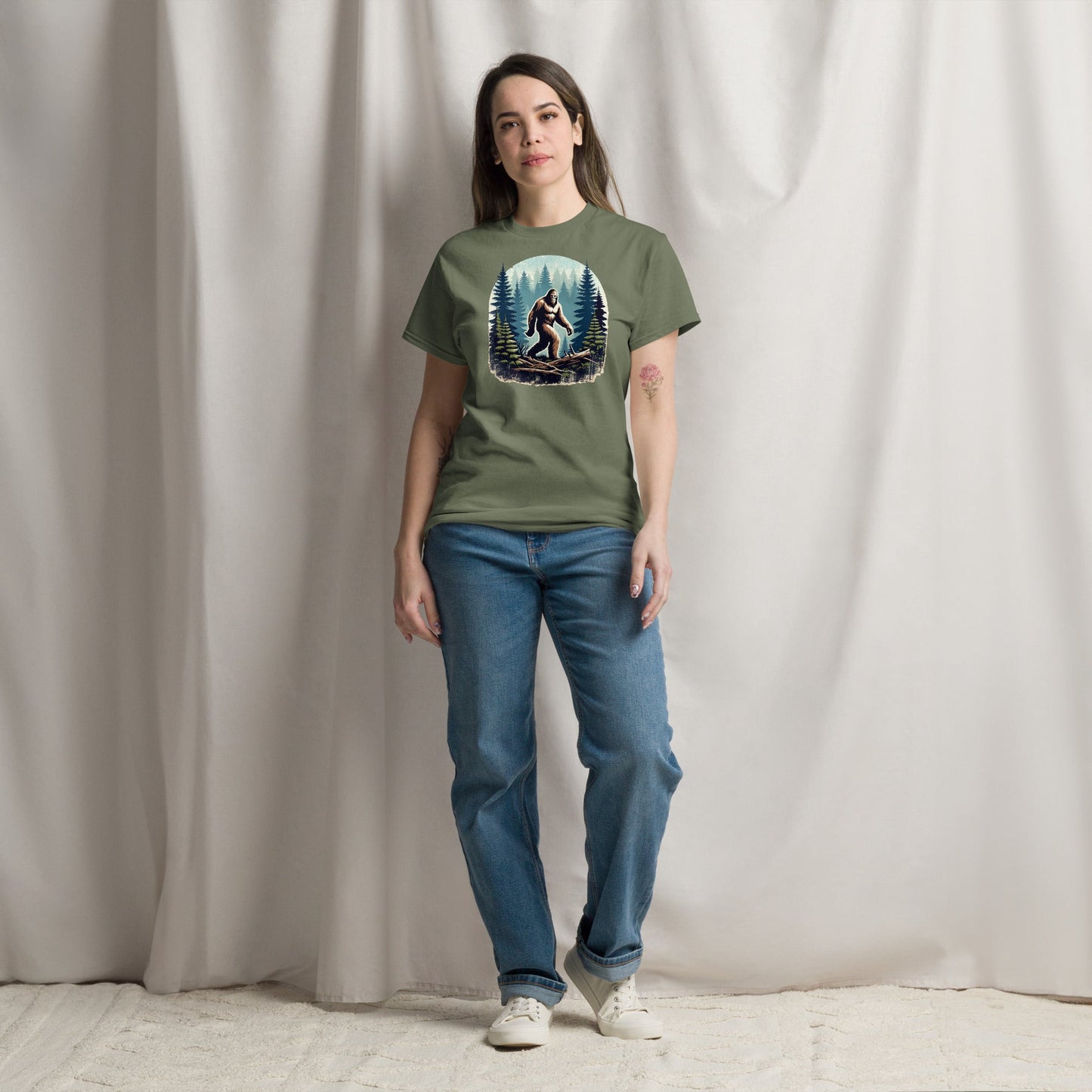 Bigfoot Forest Women's (Unisex) Classic Tee - Women's Shirts - Discovery Co.