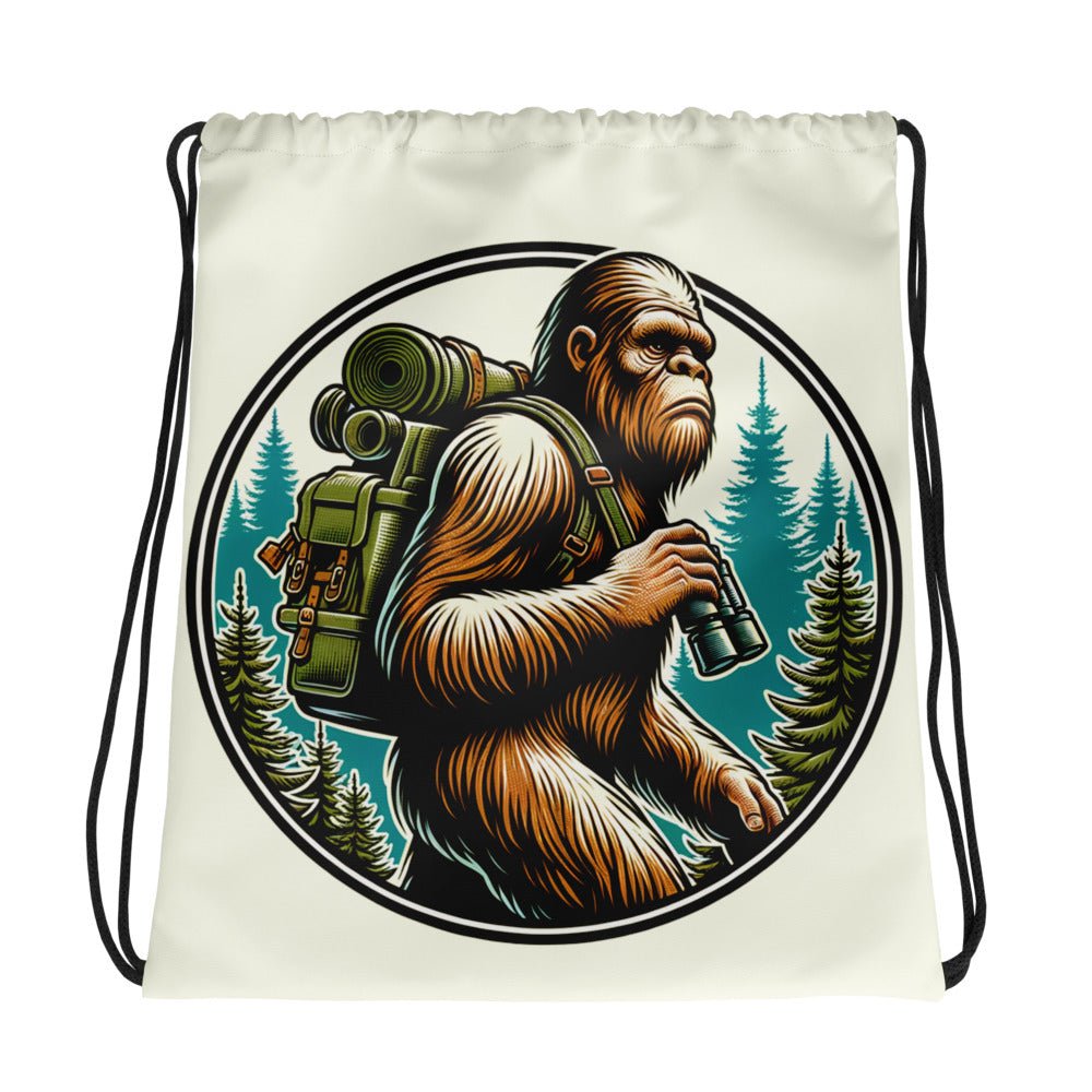 Bigfoot Hiking Drawstring Bag - Drawstring Bag - Discovery Co.