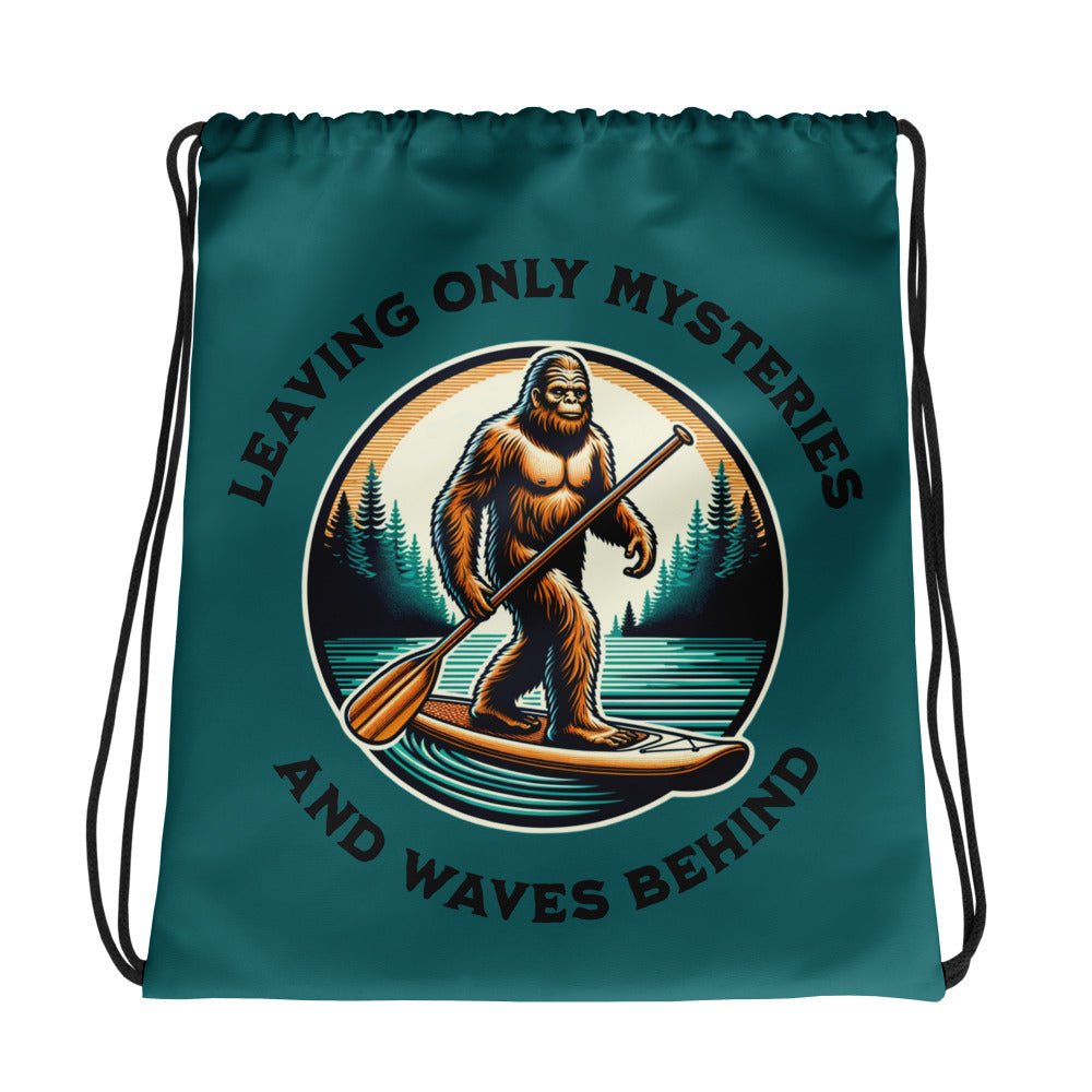 Bigfoot Paddle Boarding Drawstring Bag - Drawstring Bag - Discovery Co.