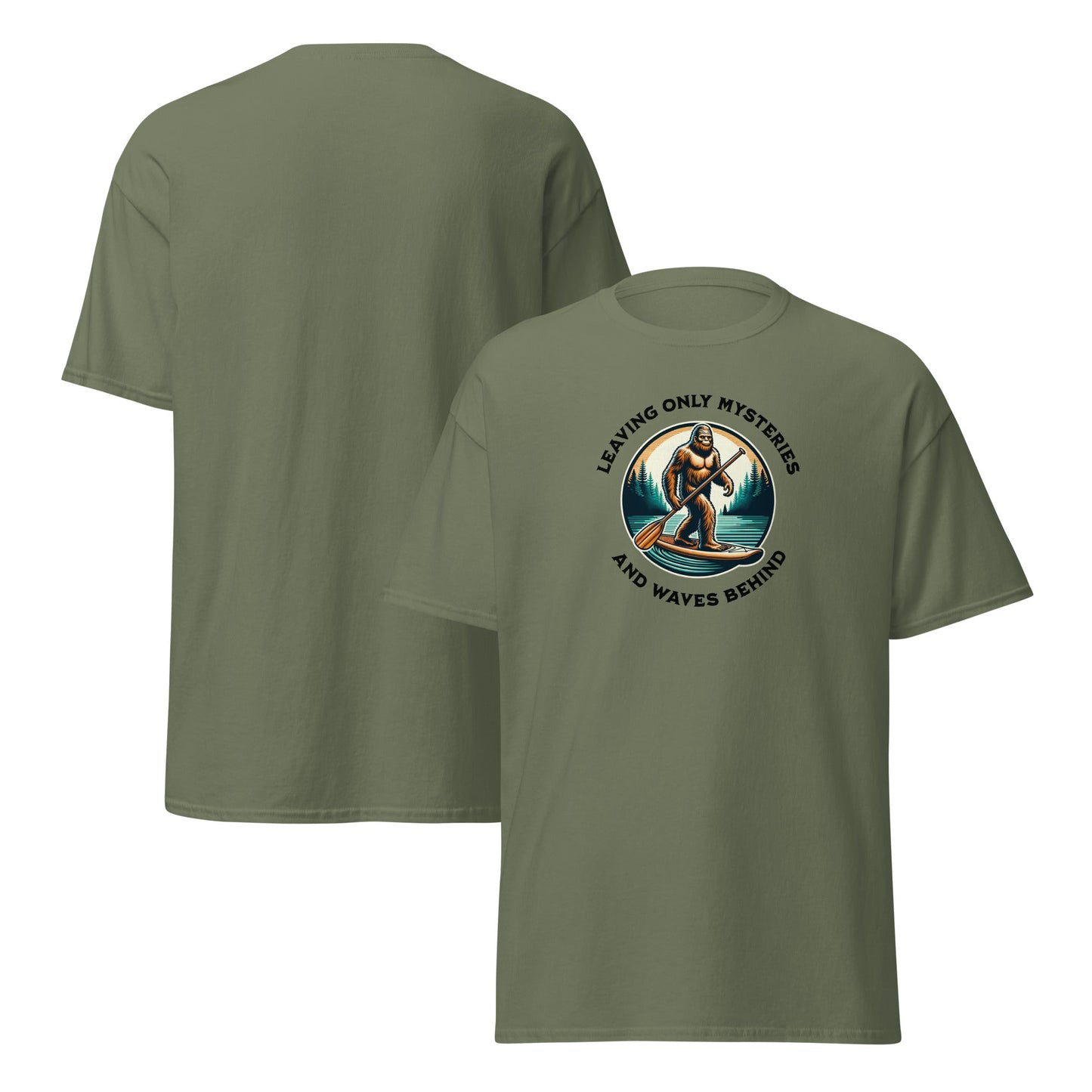 Bigfoot Paddle Boarding Men's (Unisex) Classic Tee - Men's Shirts - Discovery Co.