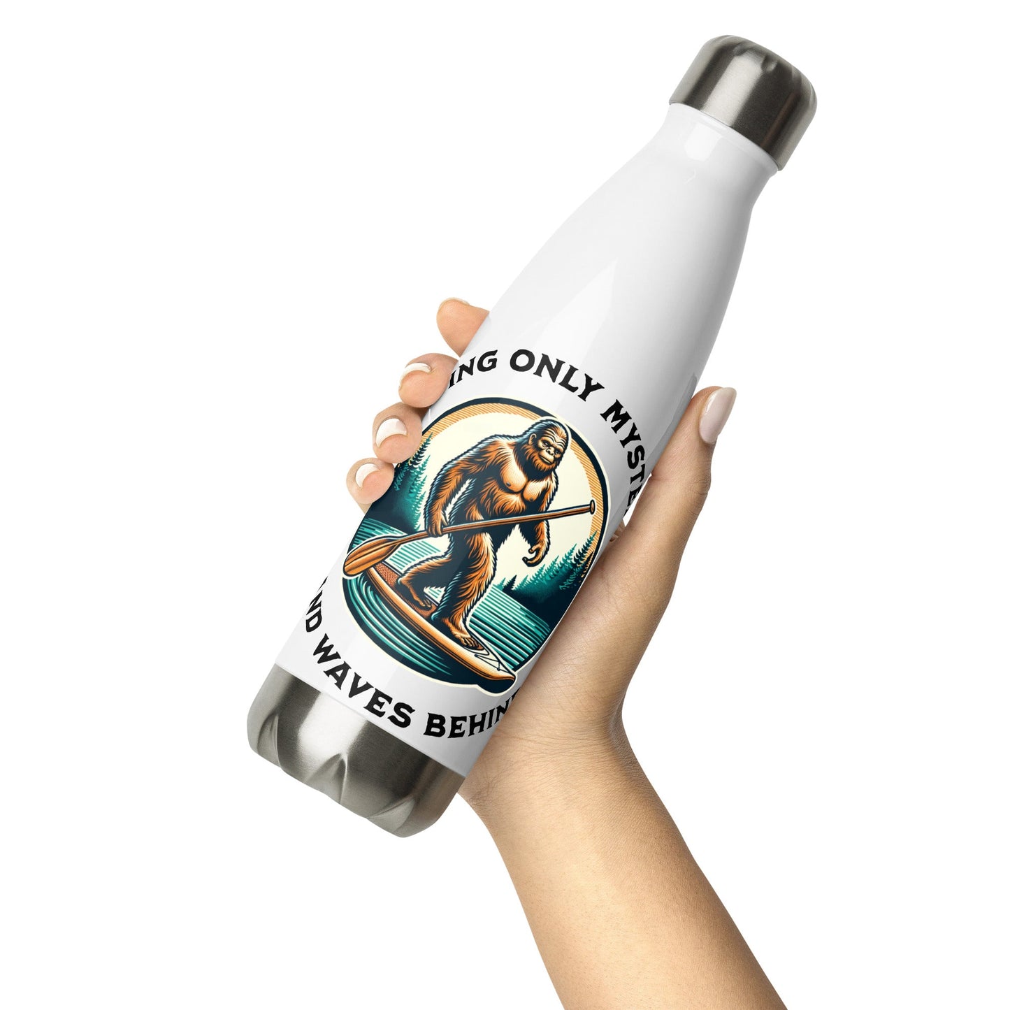 Bigfoot Paddle Boarding Stainless Steel Water Bottle - Stainless Steel Water Bottle - Discovery Co.