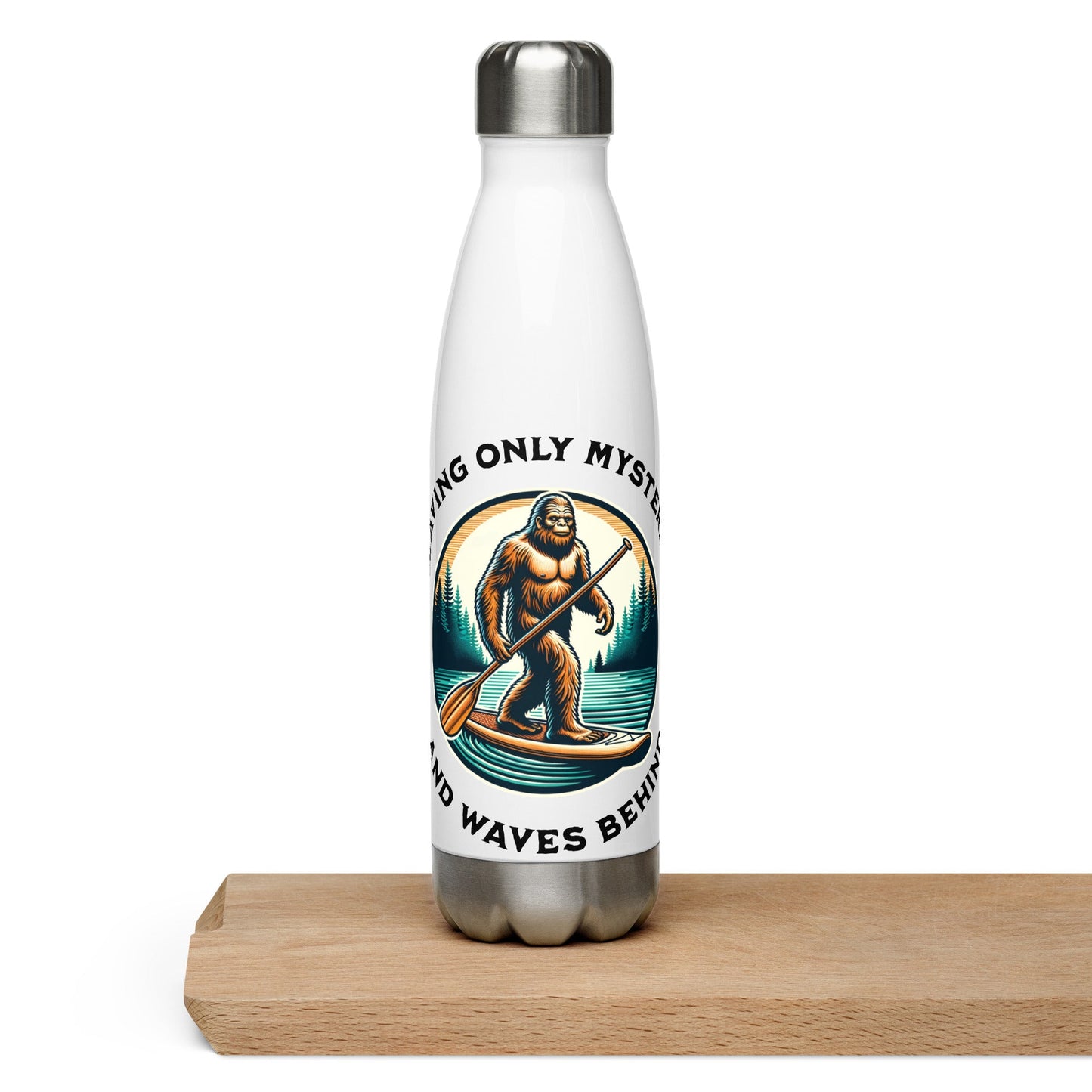 Bigfoot Paddle Boarding Stainless Steel Water Bottle - Stainless Steel Water Bottle - Discovery Co.