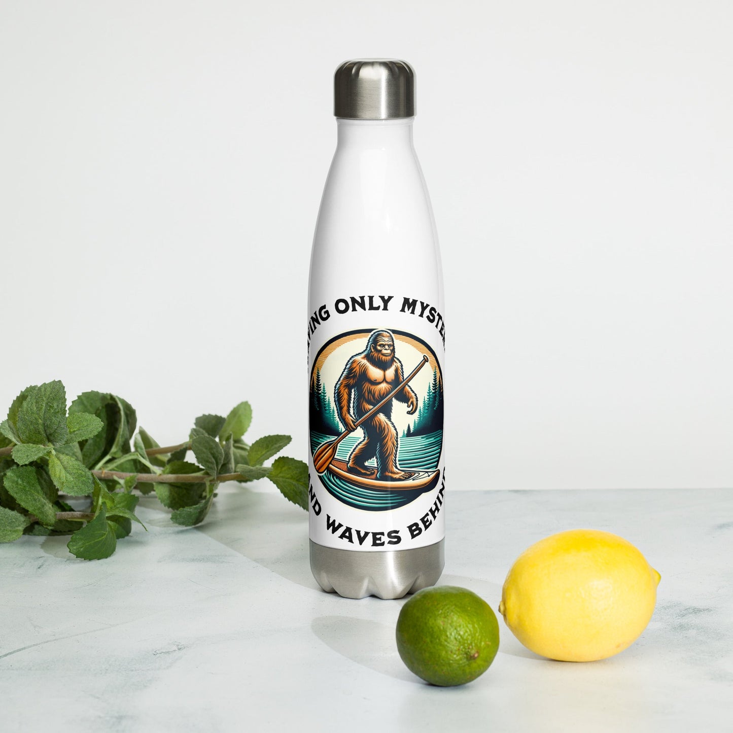 Bigfoot Paddle Boarding Stainless Steel Water Bottle - Stainless Steel Water Bottle - Discovery Co.