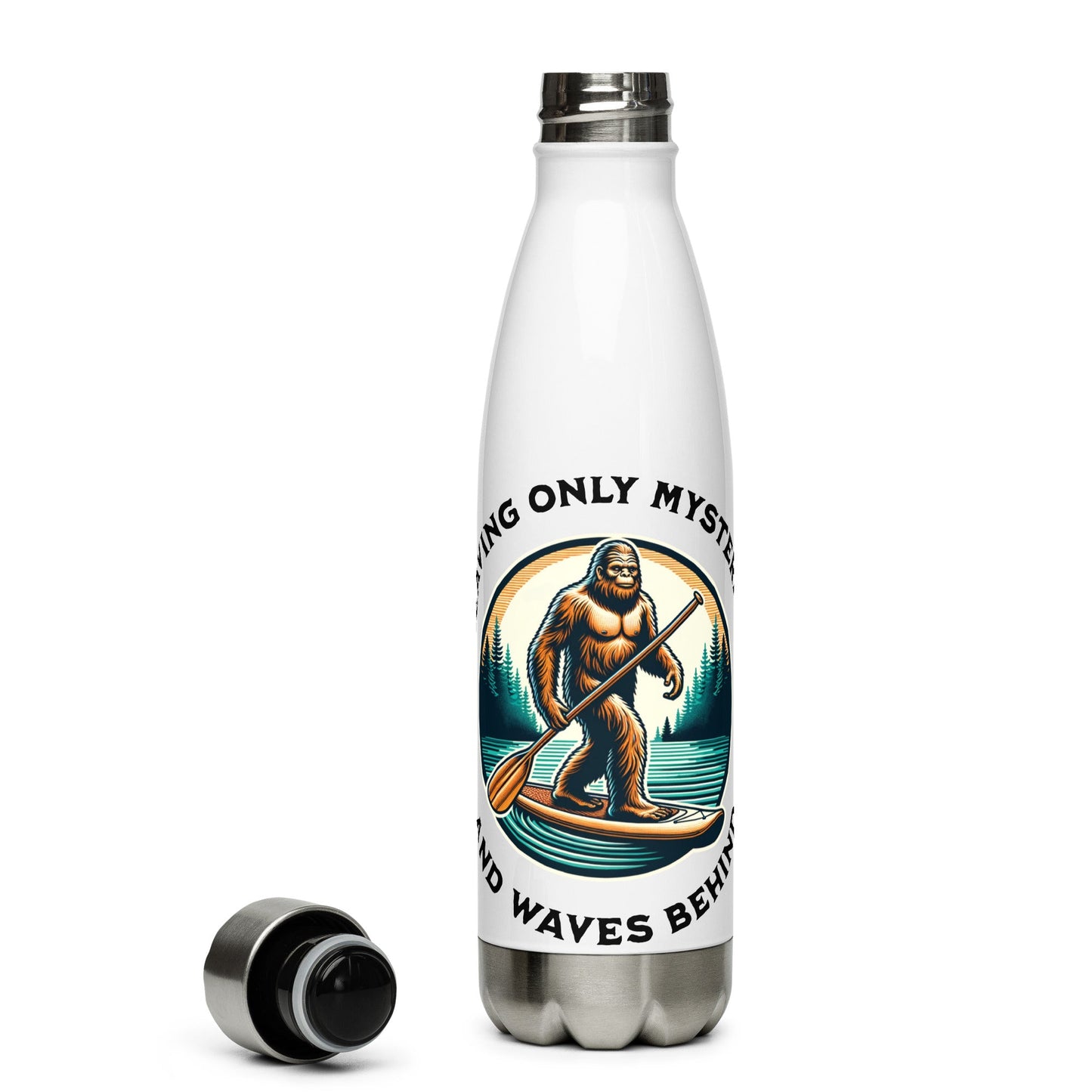 Bigfoot Paddle Boarding Stainless Steel Water Bottle - Stainless Steel Water Bottle - Discovery Co.