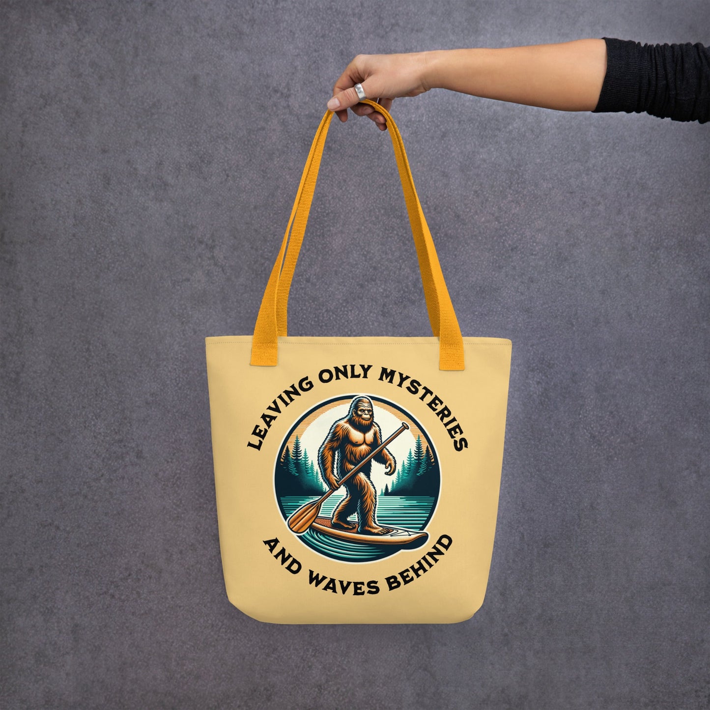 Bigfoot Paddle Boarding Tote Bag - Tote Bags - Discovery Co.