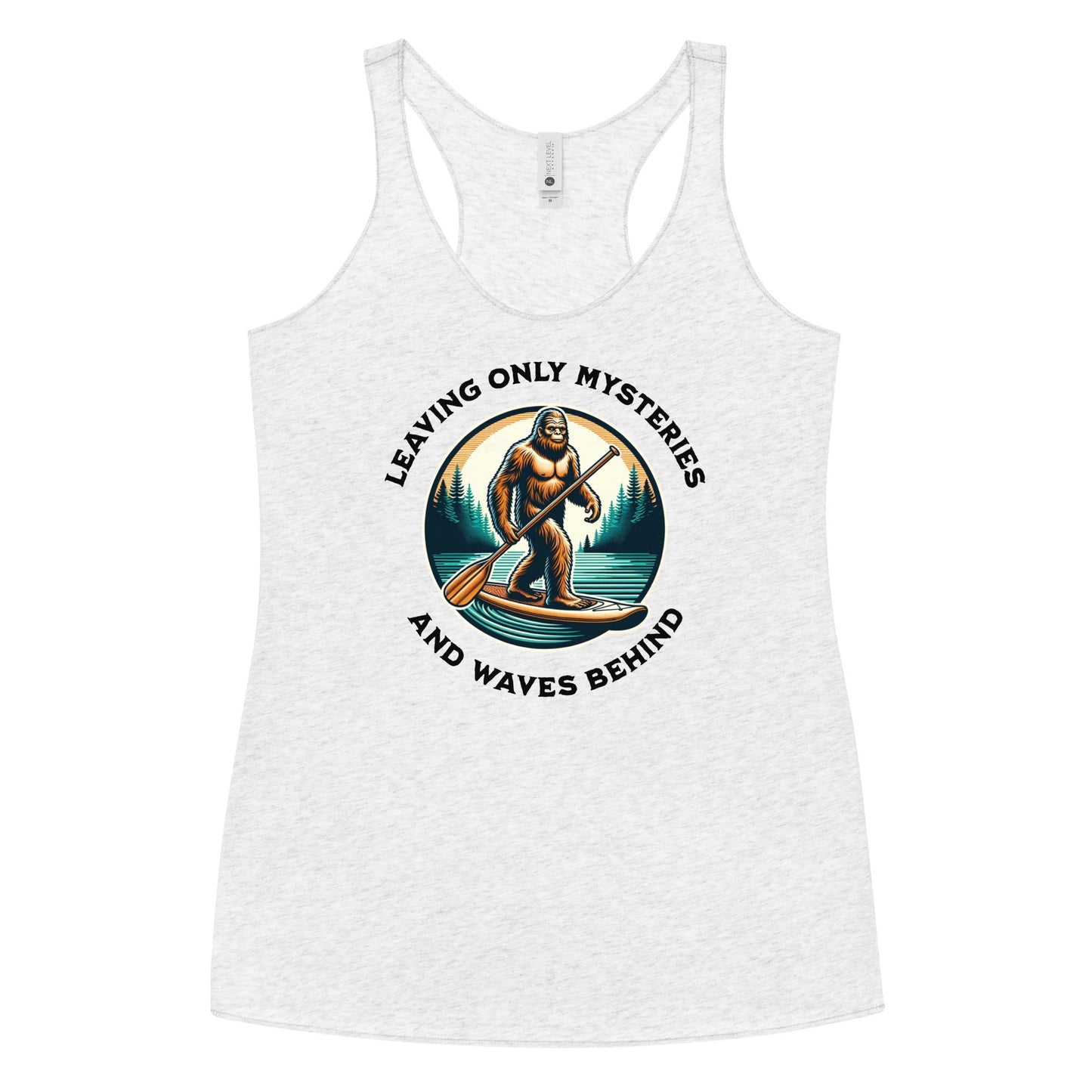 Bigfoot Paddle Boarding Women's Racerback Tank - Women's Shirts - Discovery Co.