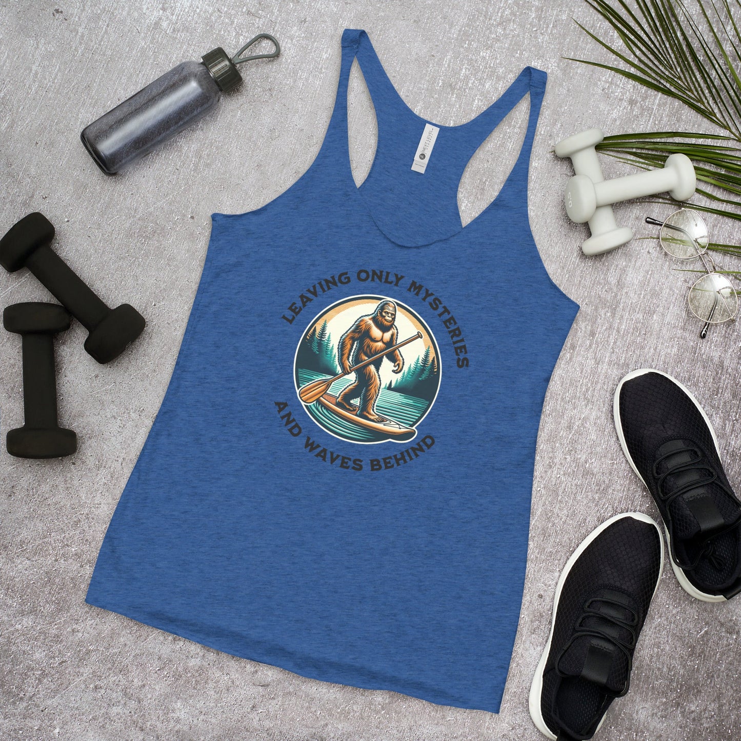 Bigfoot Paddle Boarding Women's Racerback Tank - Women's Shirts - Discovery Co.