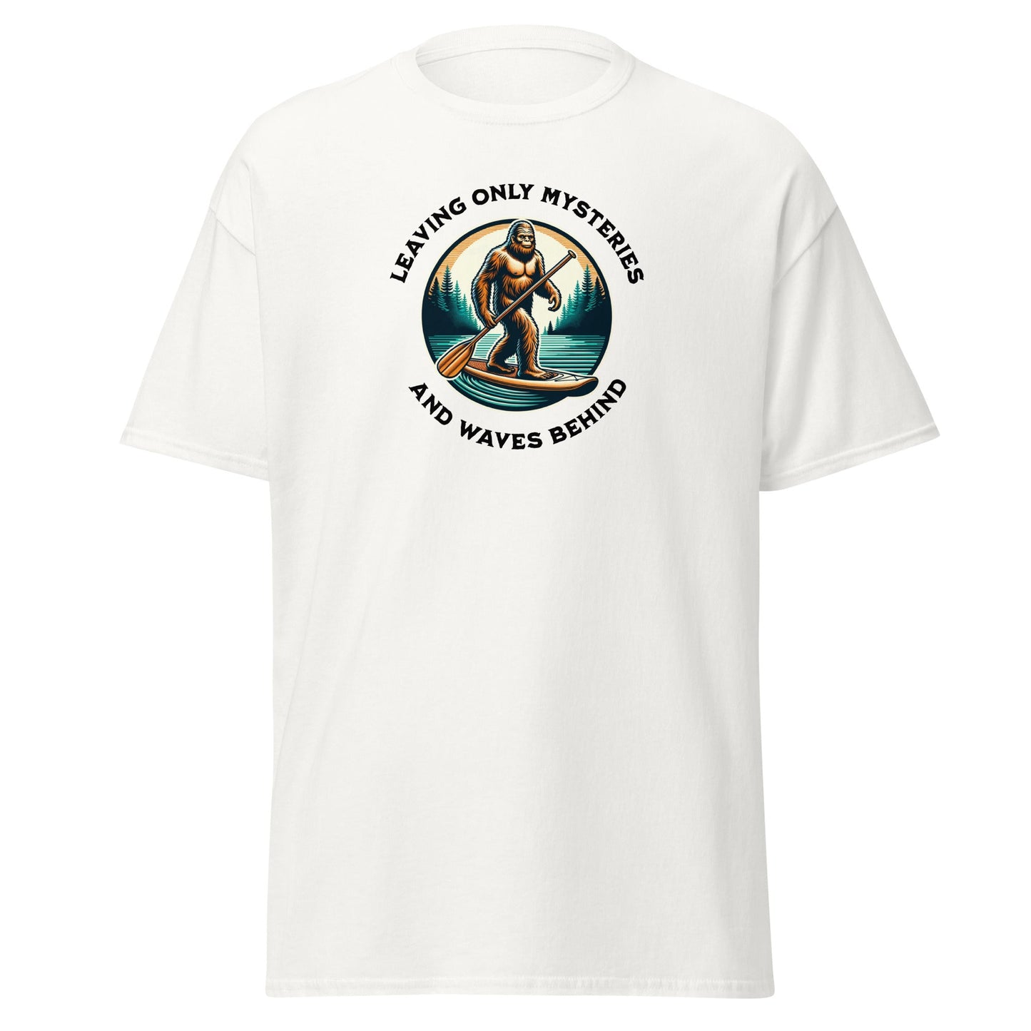 Bigfoot Paddle Boarding Women's (Unisex) Classic Tee - Women's Shirts - Discovery Co.
