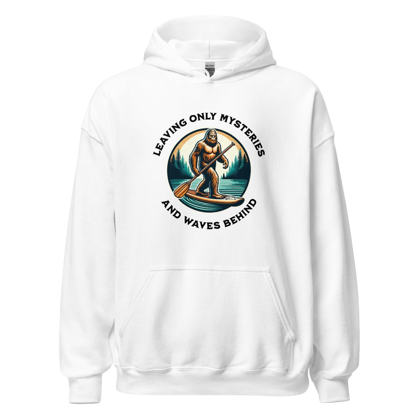 Bigfoot Paddle Boarding Women's (Unisex) Hoodie - Hoodies - Discovery Co.
