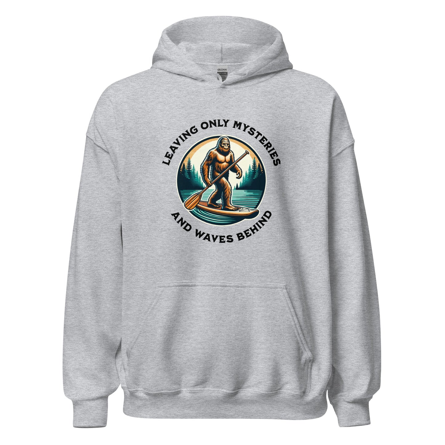 Bigfoot Paddle Boarding Women's (Unisex) Hoodie - Hoodies - Discovery Co.