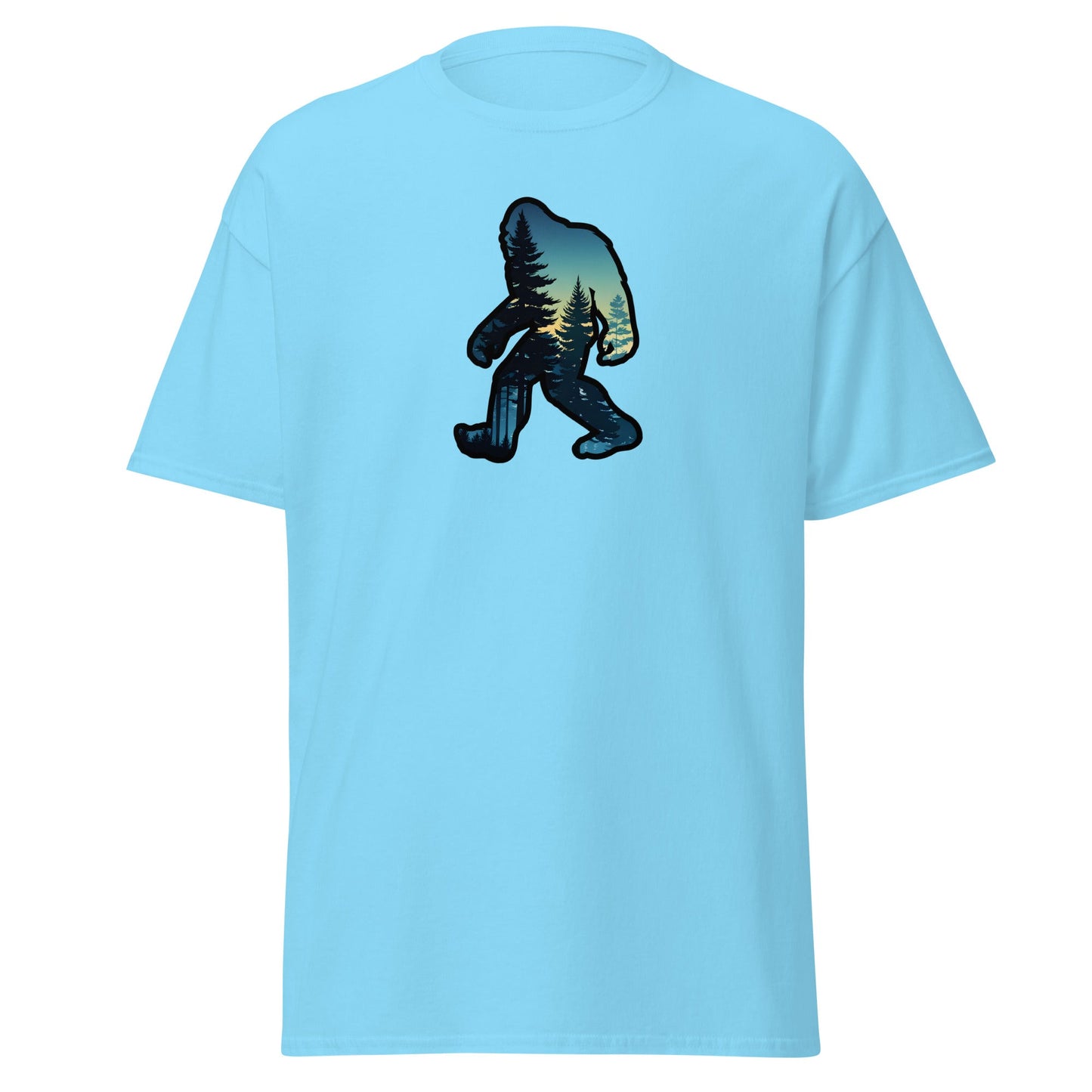 Bigfoot Sunset Forest Men's (Unisex) Classic Tee - Men's Shirts - Discovery Co.