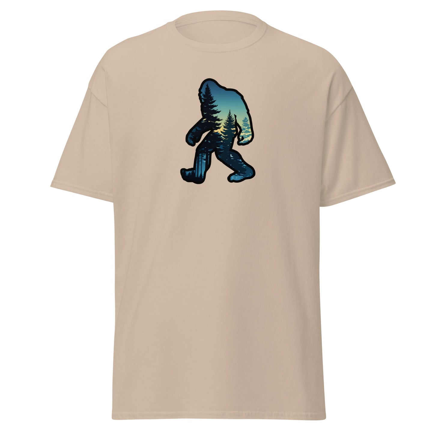 Bigfoot Sunset Forest Men's (Unisex) Classic Tee - Men's Shirts - Discovery Co.