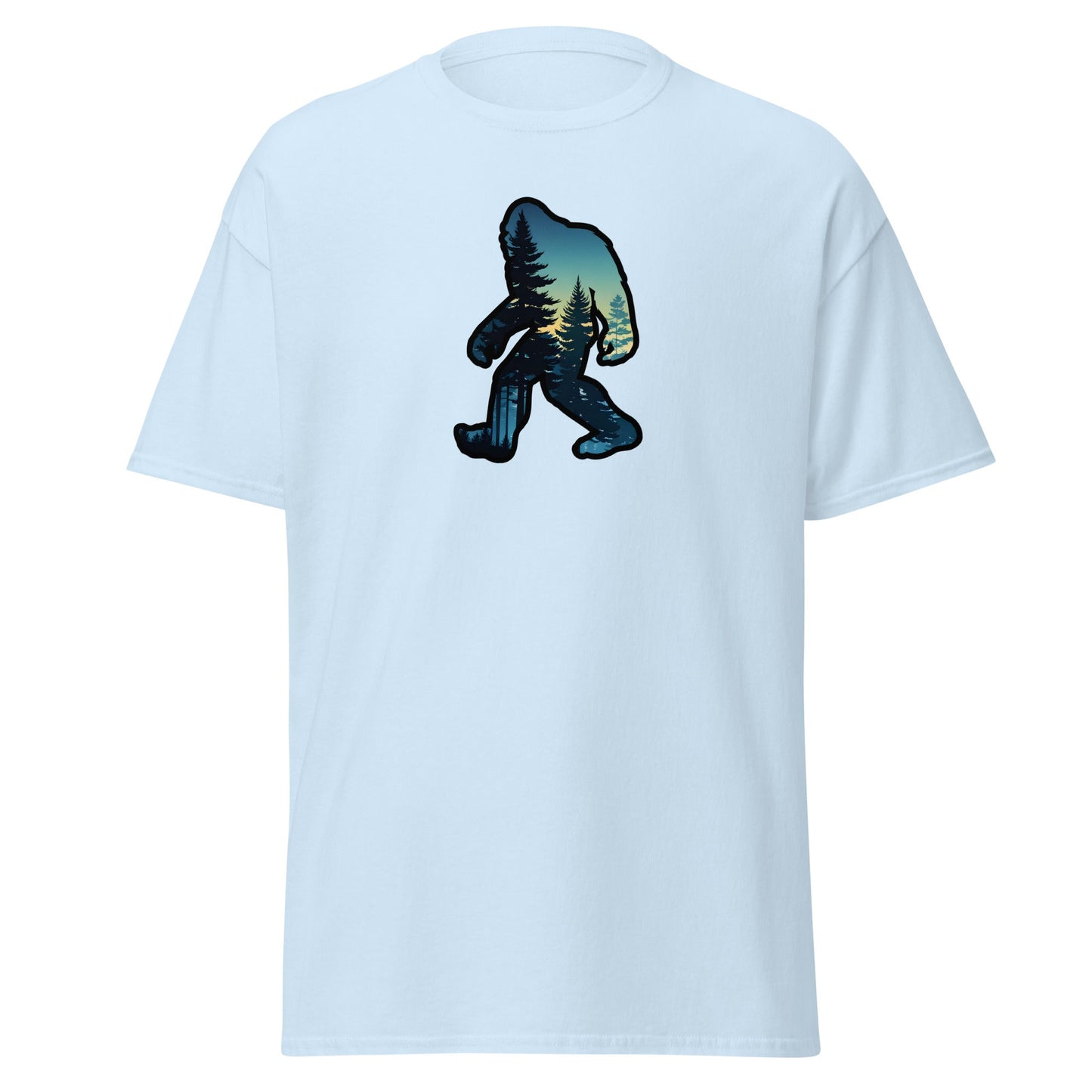 Bigfoot Sunset Forest Men's (Unisex) Classic Tee - Men's Shirts - Discovery Co.