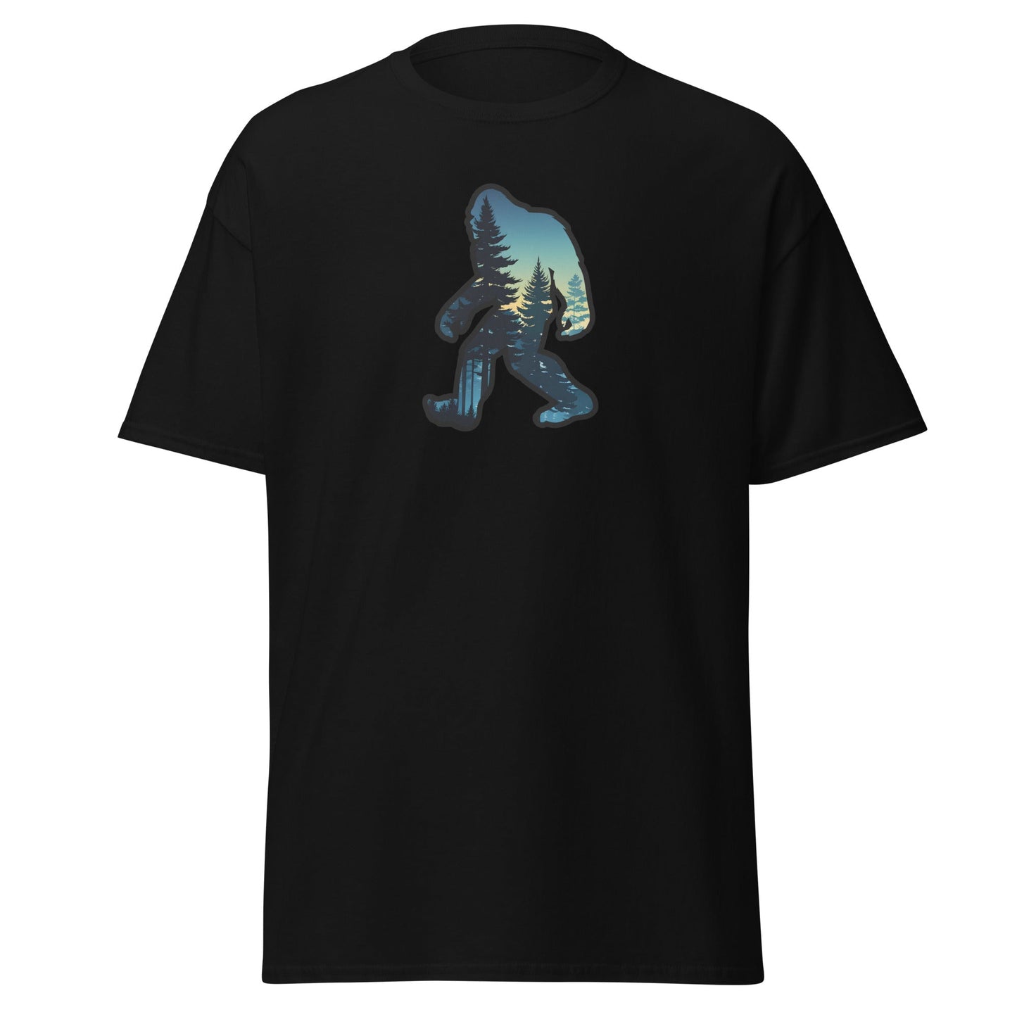 Bigfoot Sunset Forest Men's (Unisex) Classic Tee - Men's Shirts - Discovery Co.