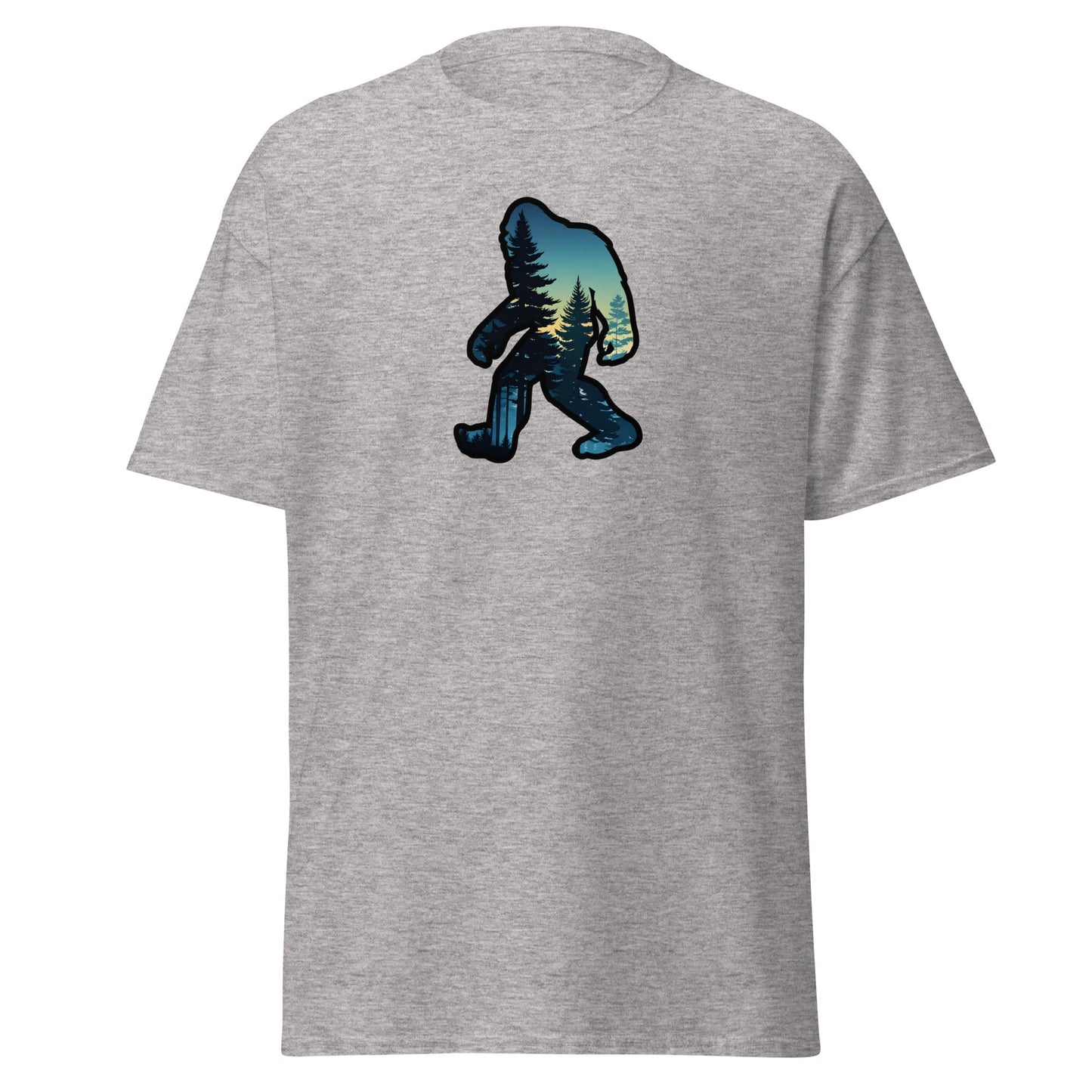 Bigfoot Sunset Forest Men's (Unisex) Classic Tee - Men's Shirts - Discovery Co.