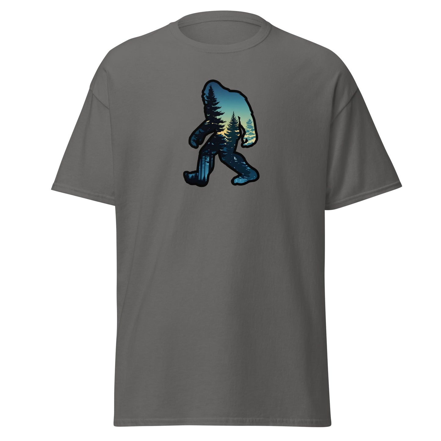 Bigfoot Sunset Forest Men's (Unisex) Classic Tee - Men's Shirts - Discovery Co.
