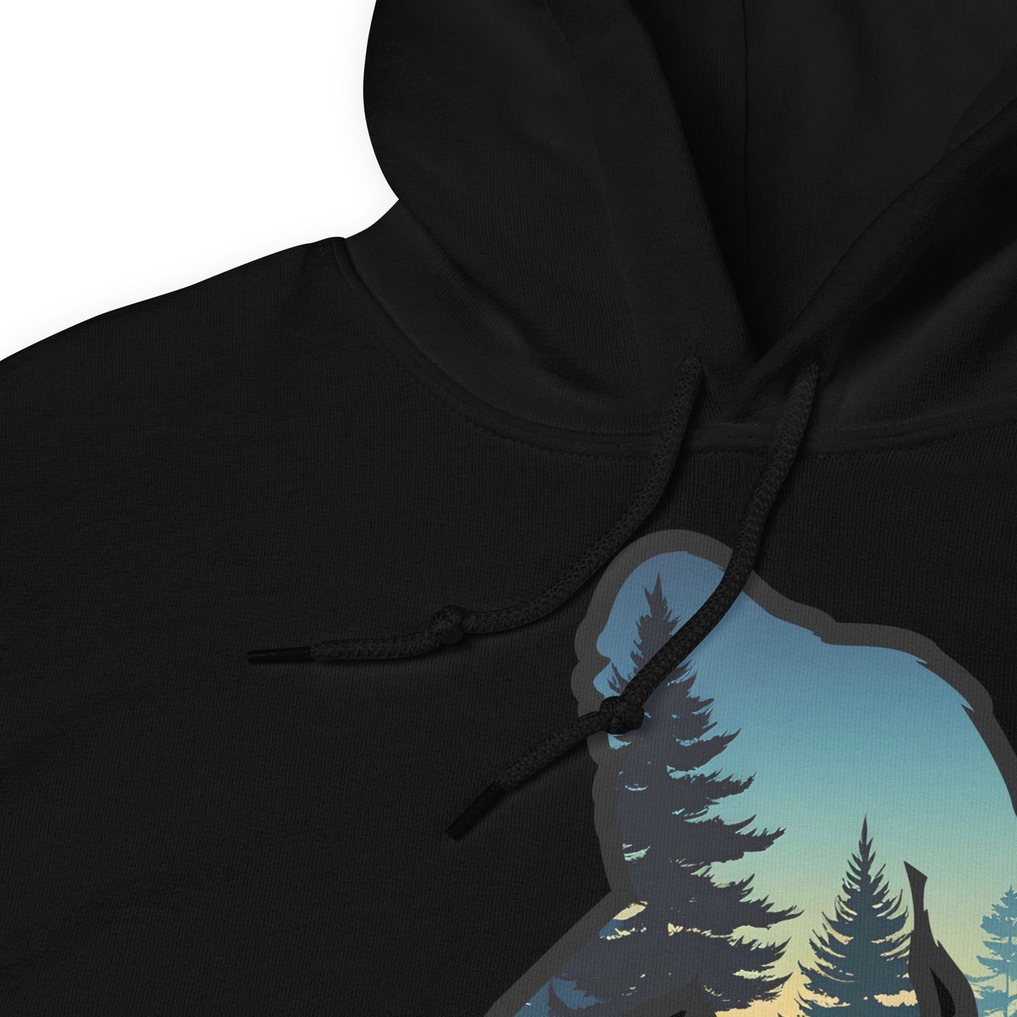 Bigfoot Sunset Forest Men's (Unisex) Hoodie - Hoodies - Discovery Co.
