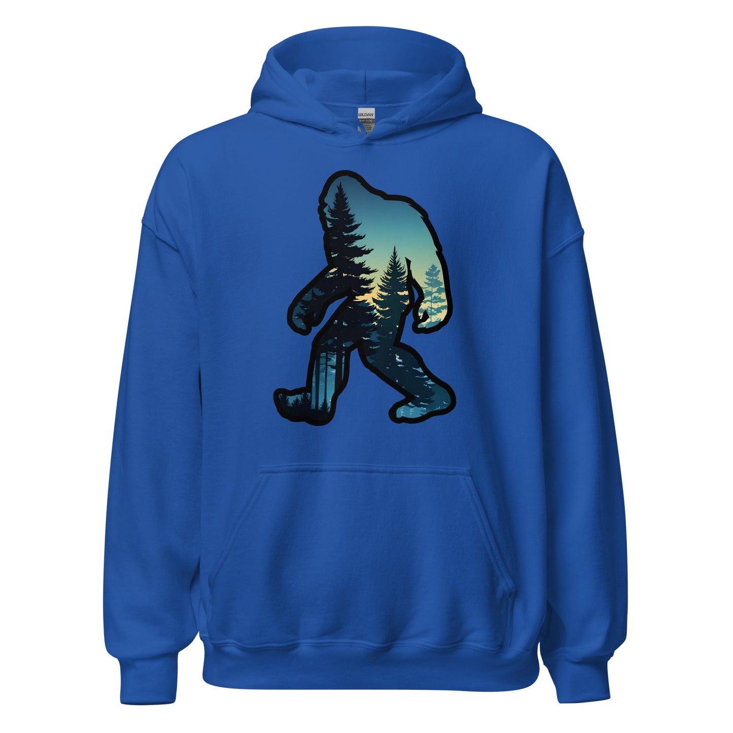 Bigfoot Sunset Forest Men's (Unisex) Hoodie - Hoodies - Discovery Co.