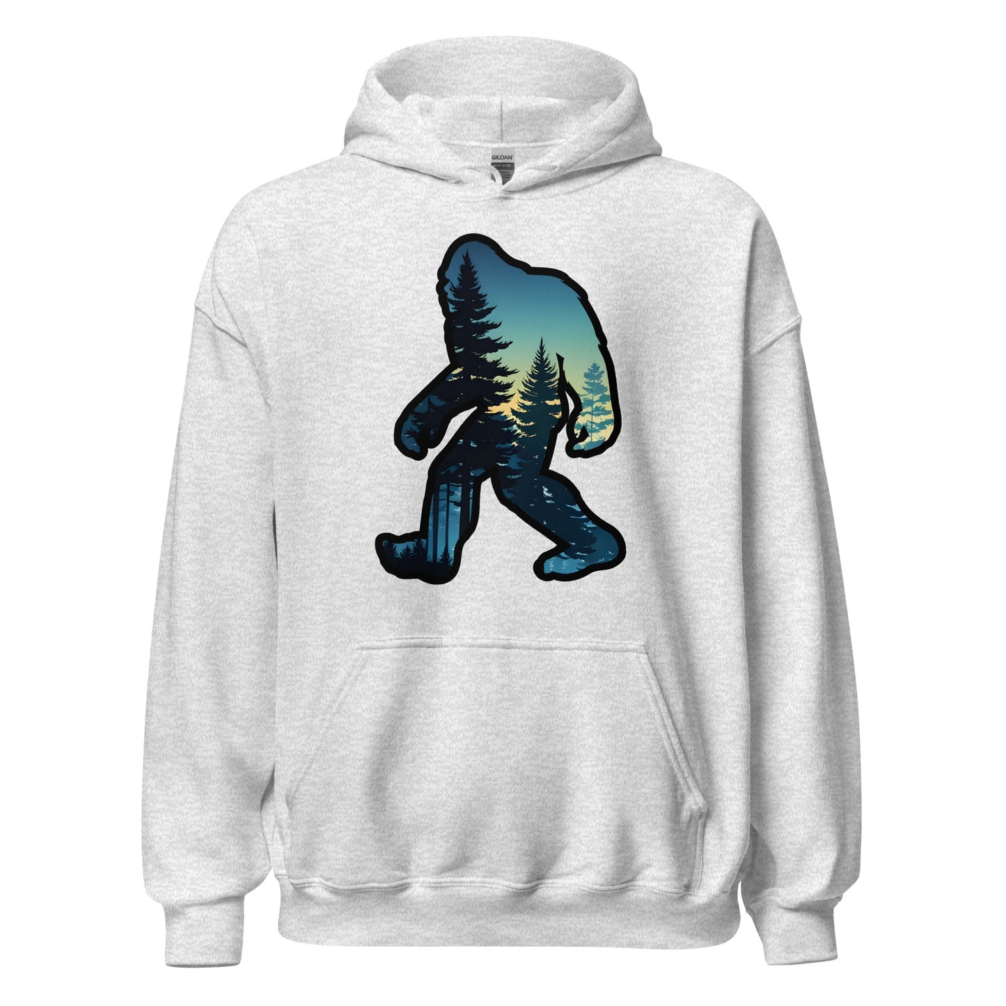Bigfoot Sunset Forest Men's (Unisex) Hoodie - Hoodies - Discovery Co.