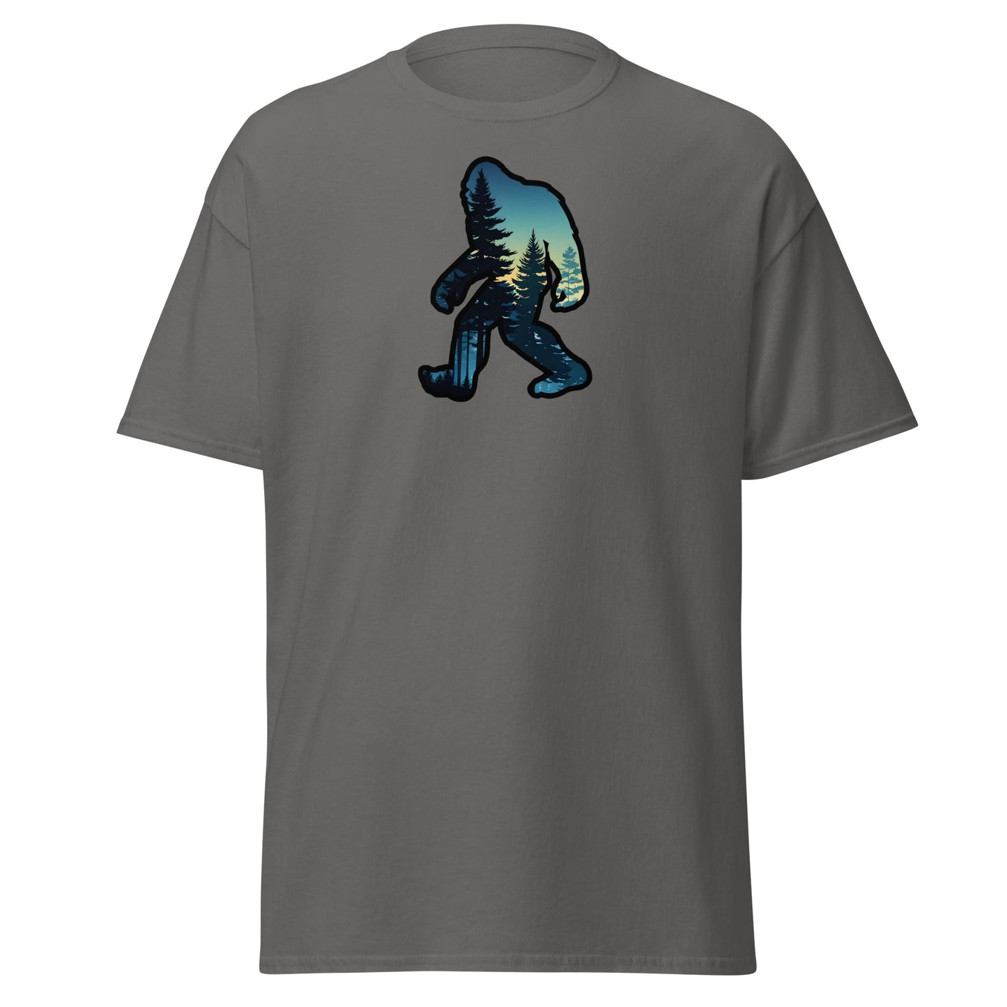 Bigfoot Sunset Forest Women's (Unisex) Classic Tee - Women's Shirts - Discovery Co.